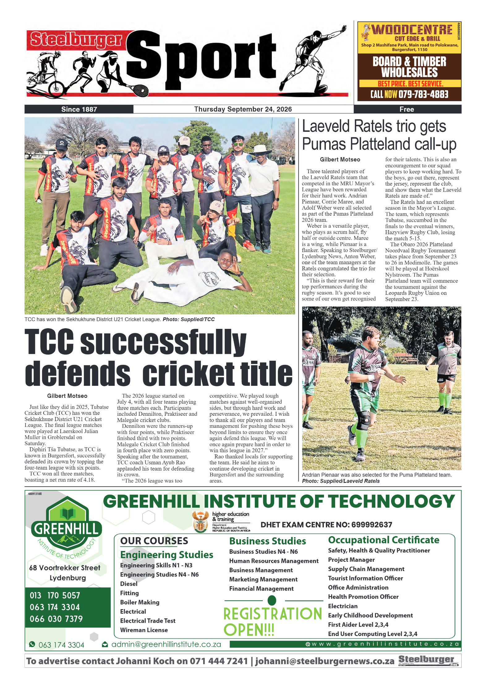 Steelburger News 24 September 2026 page 8