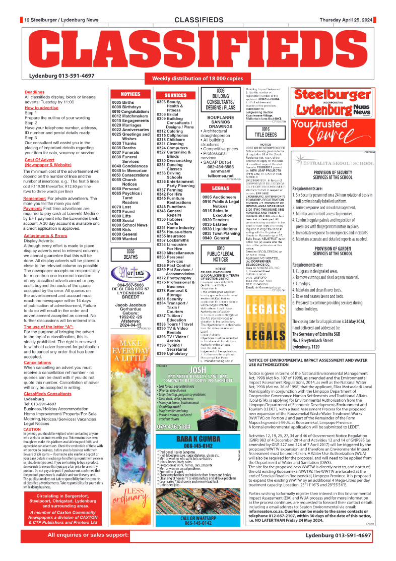 Steelburger News 25 April 2025 page 12