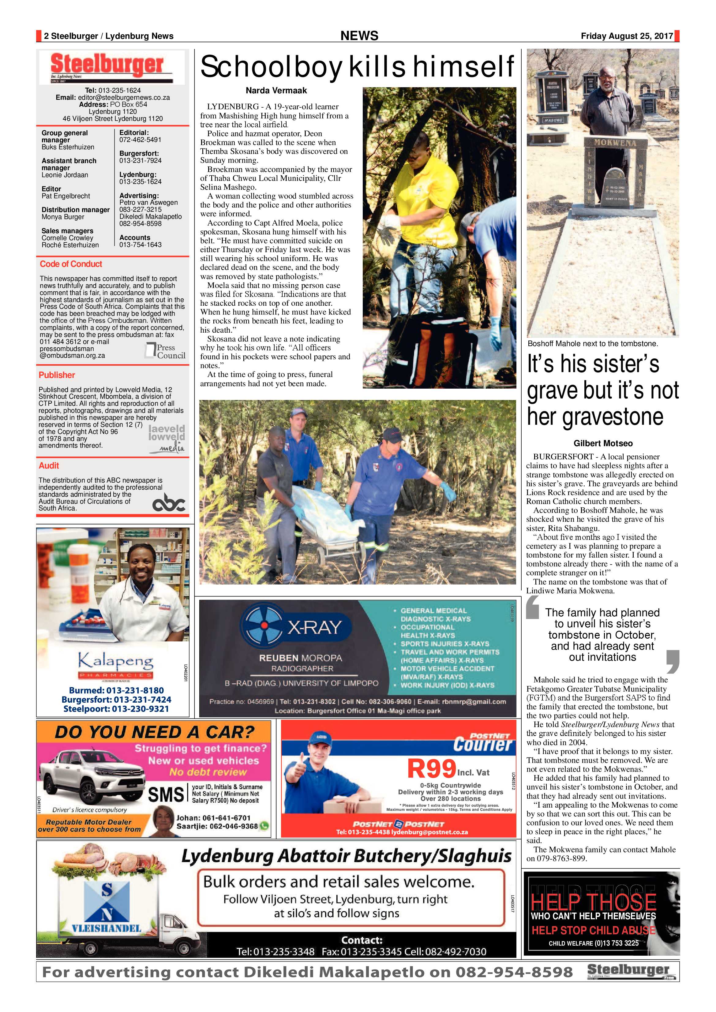Steelburger News 25 August 2017 page 2