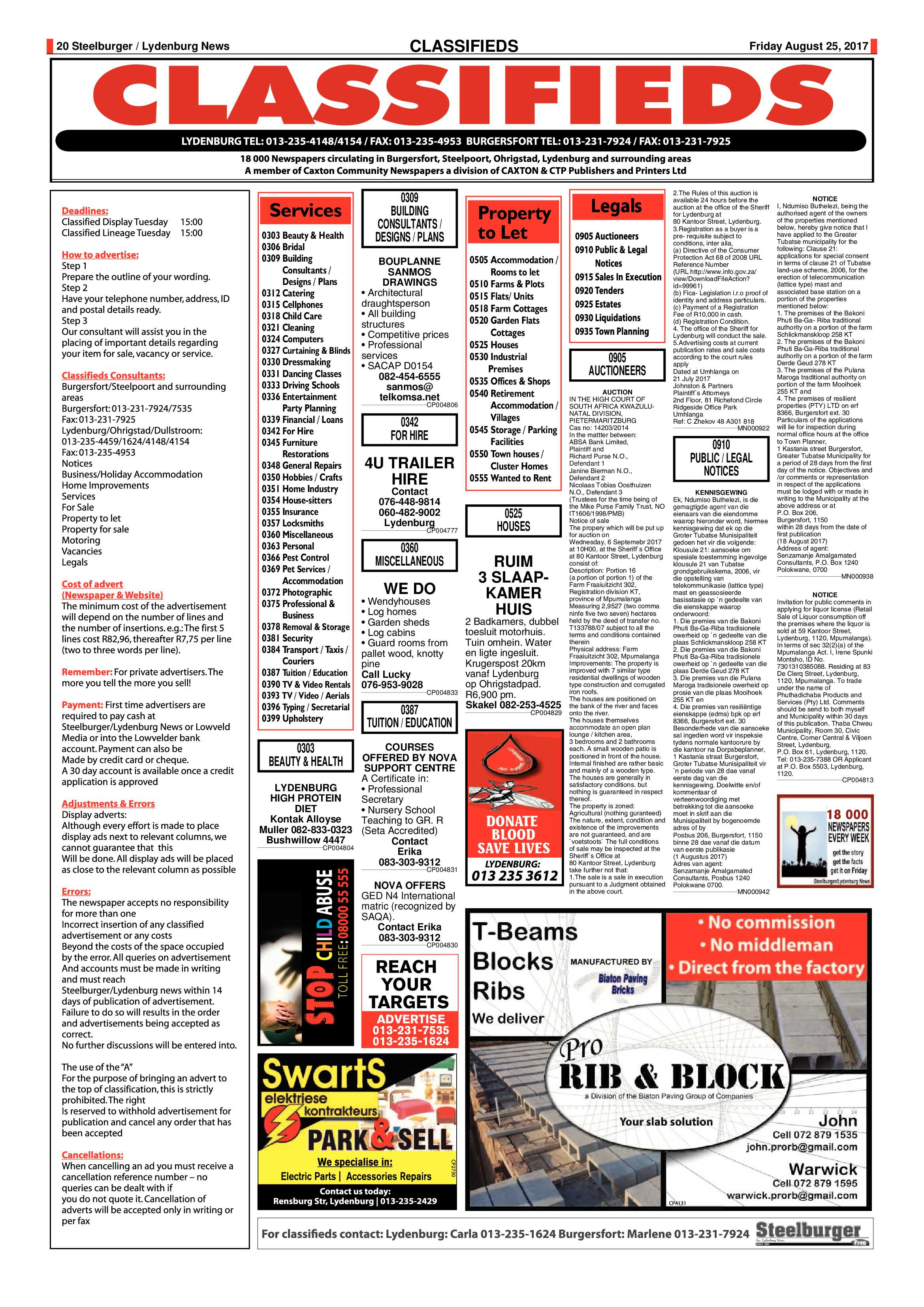 Steelburger News 25 August 2017 page 20