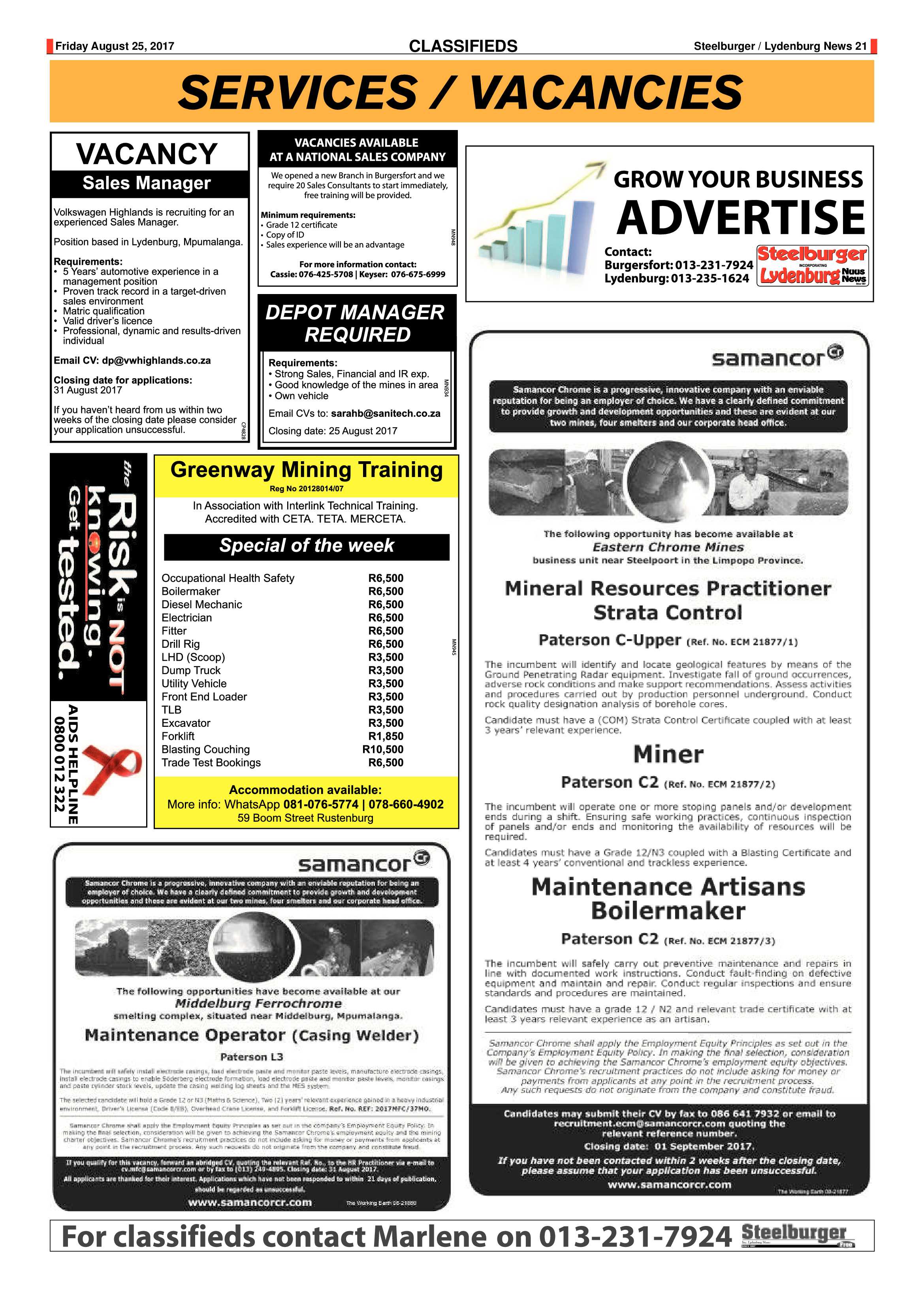 Steelburger News 25 August 2017 page 21