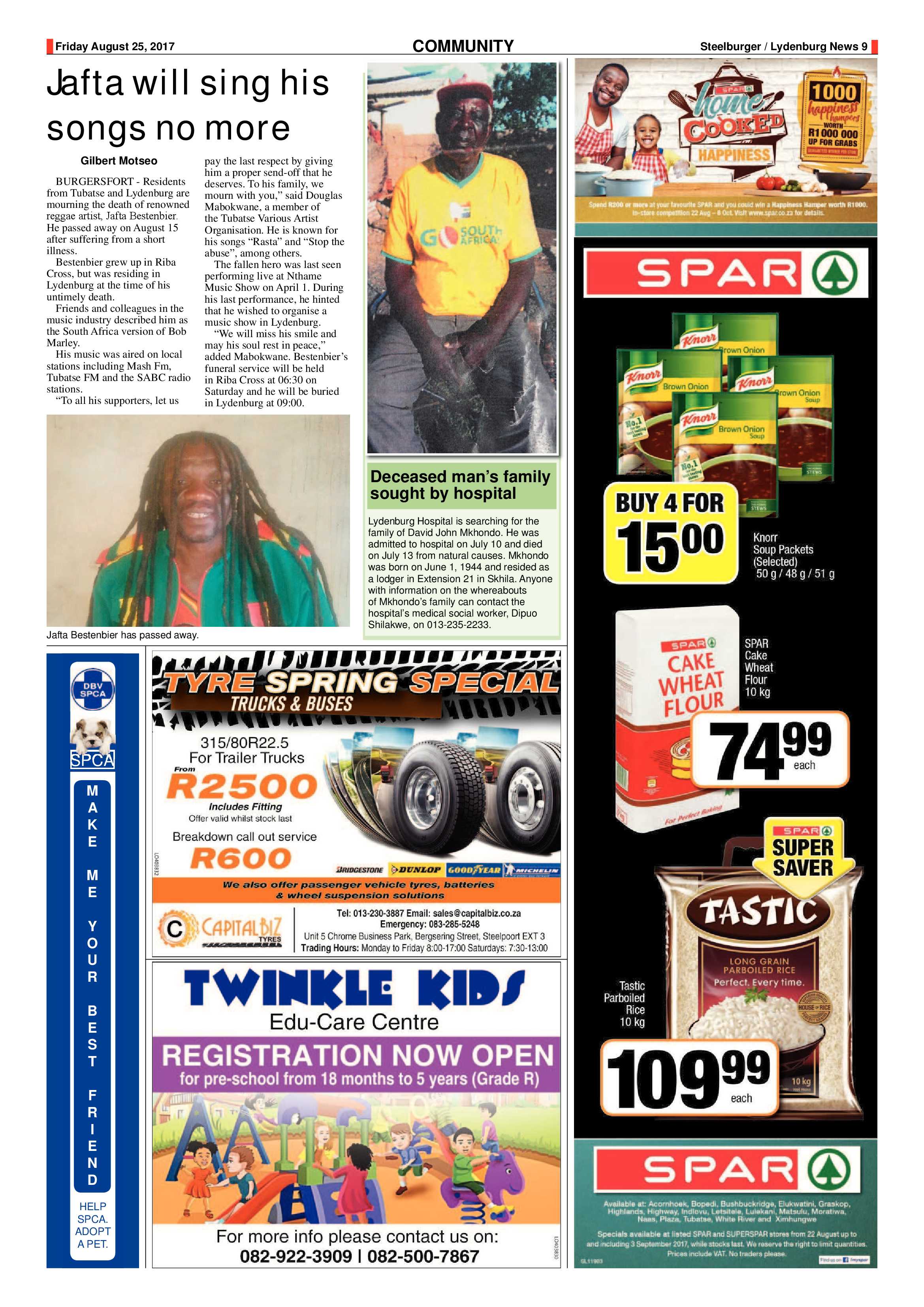 Steelburger News 25 August 2017 page 9
