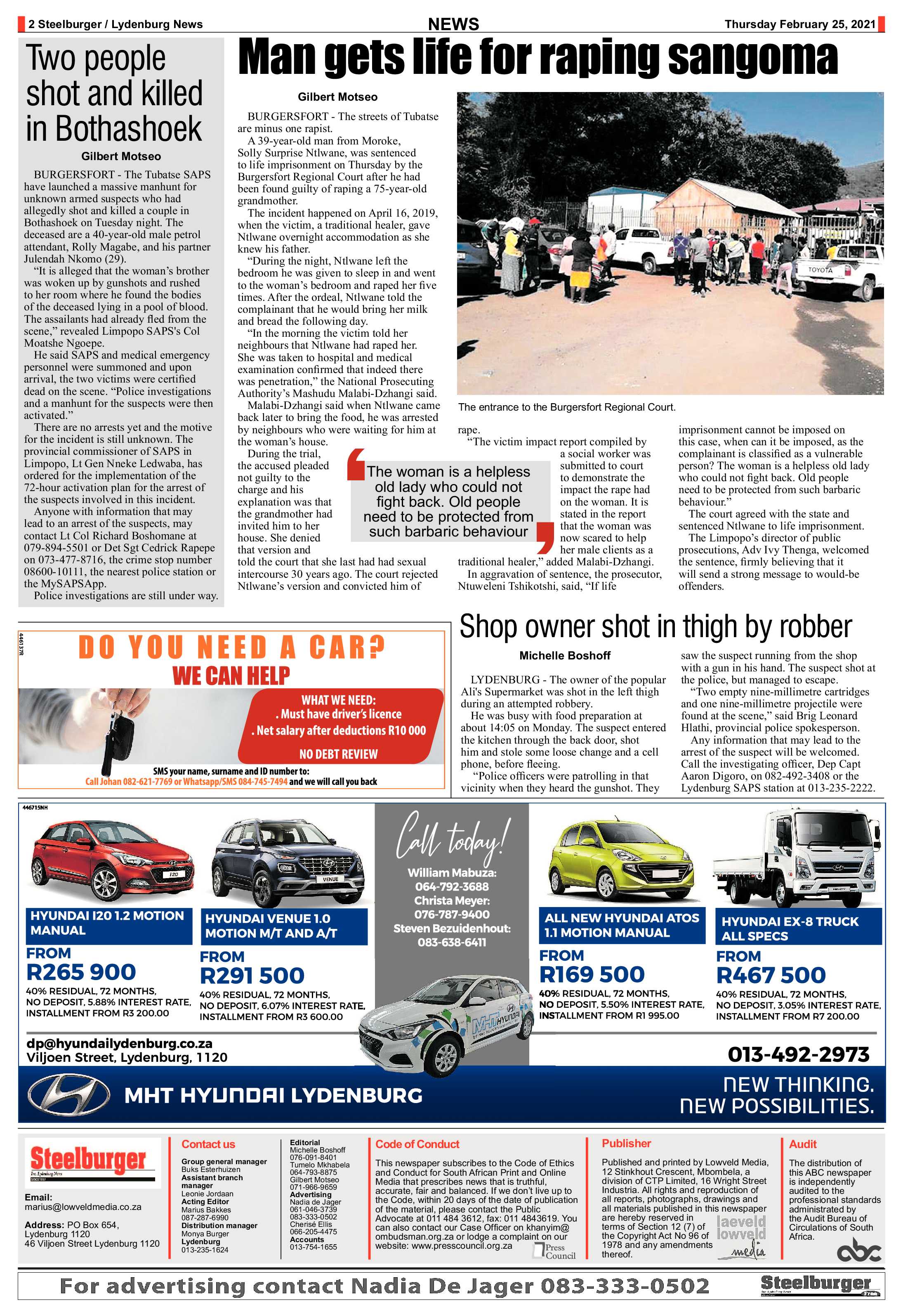 Steelburger News 25 February 2021 page 2