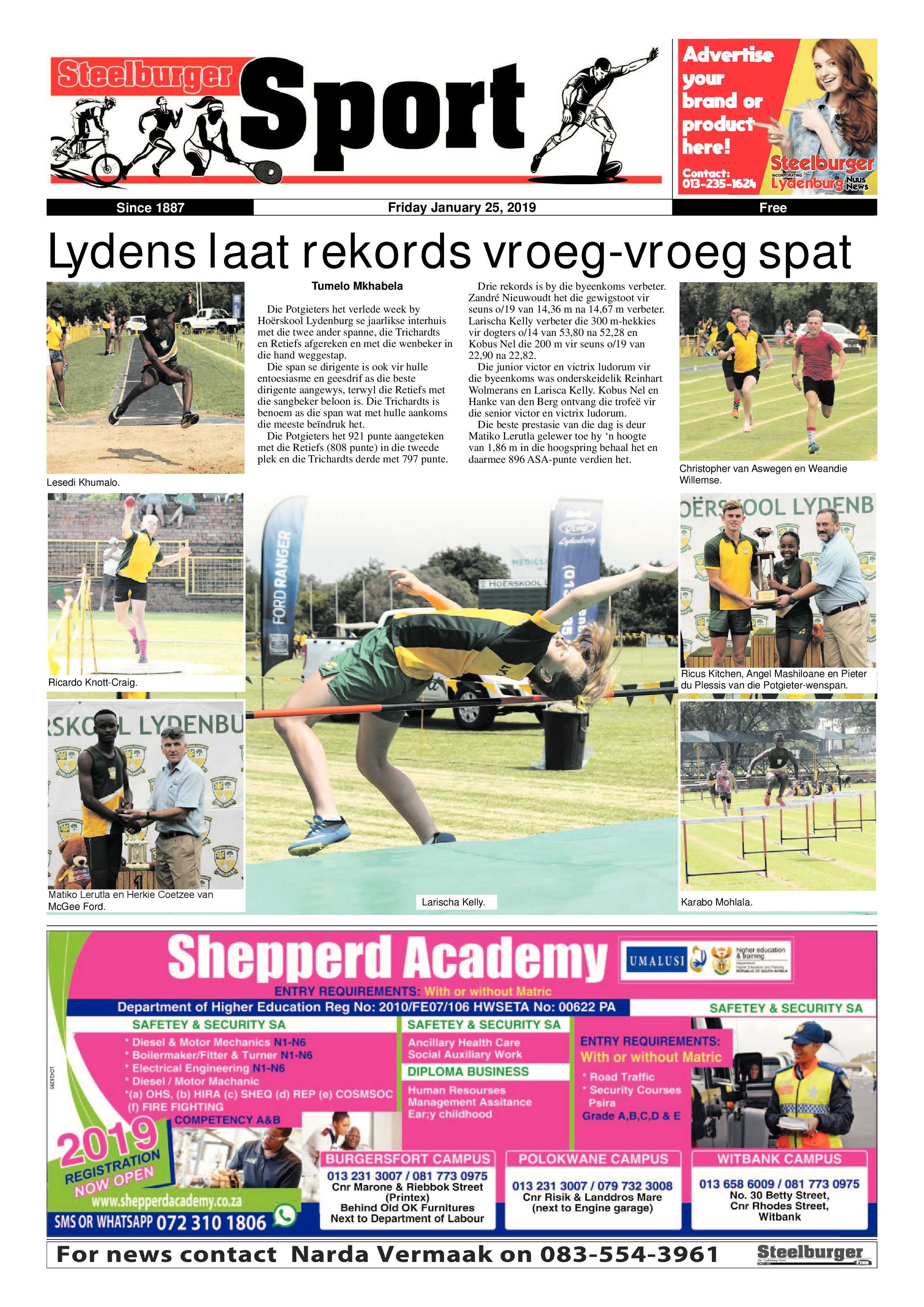 Steelburger News 25 January 2019 page 20