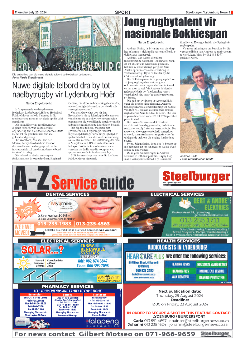 Steelburger News 25 July 2024 page 8