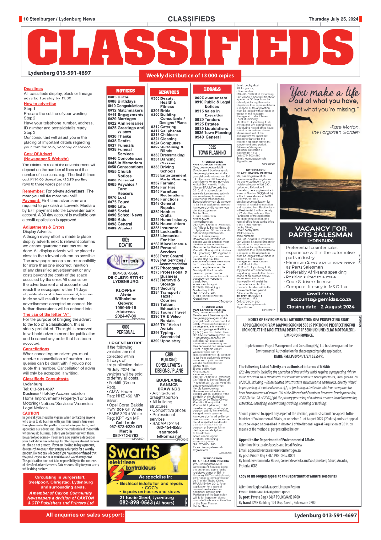 Steelburger News 25 July 2024 page 9