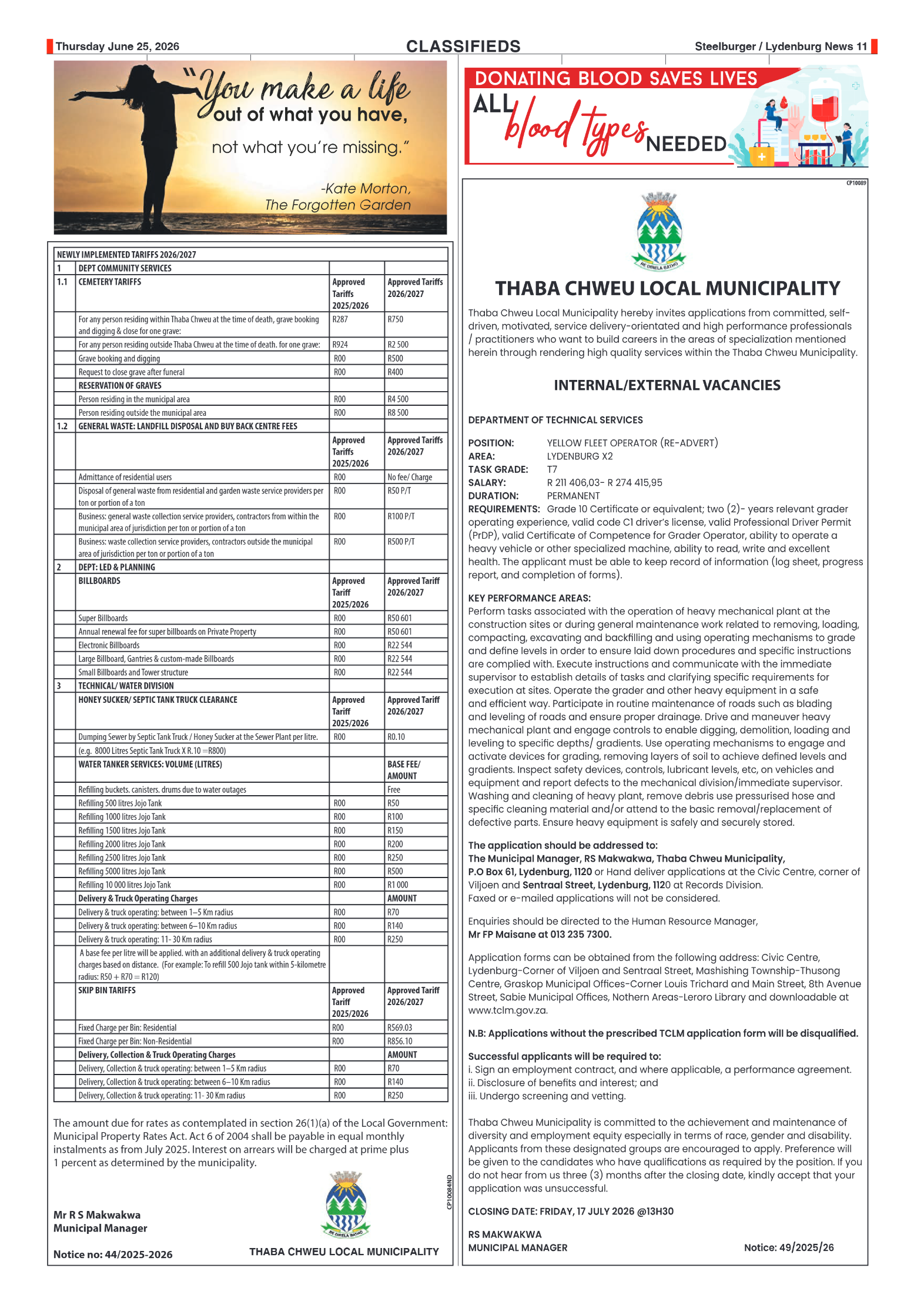 Steelburger News 25 June 2026 page 11