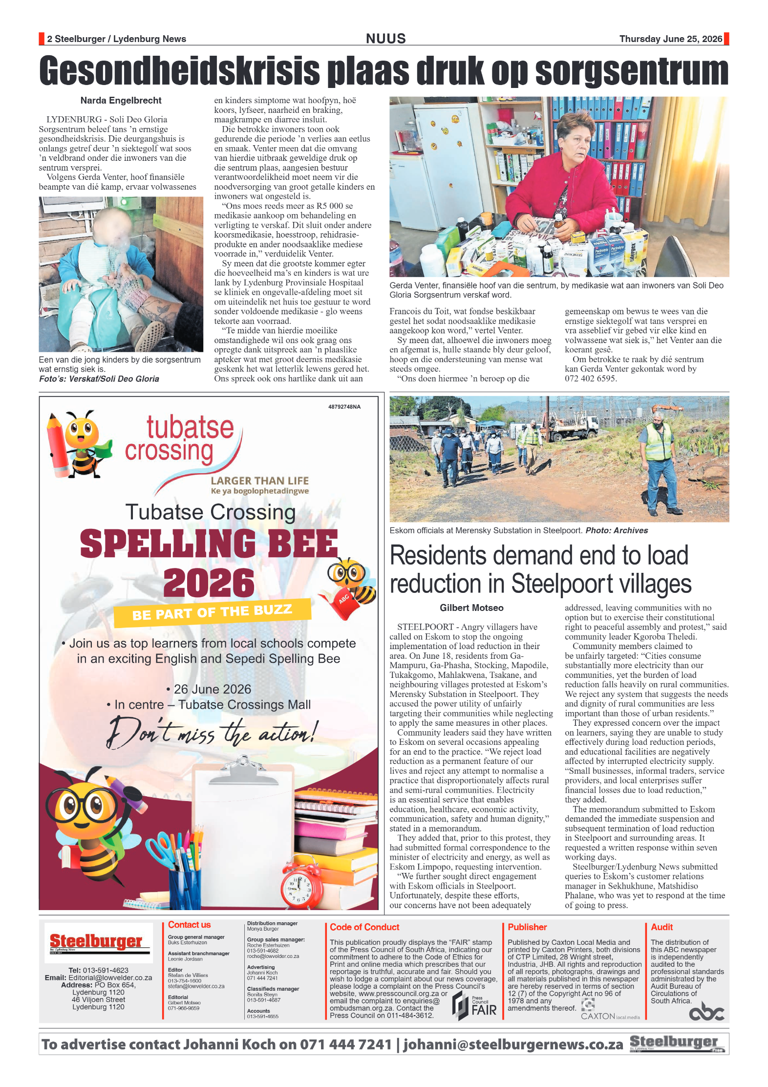 Steelburger News 25 June 2026 page 2