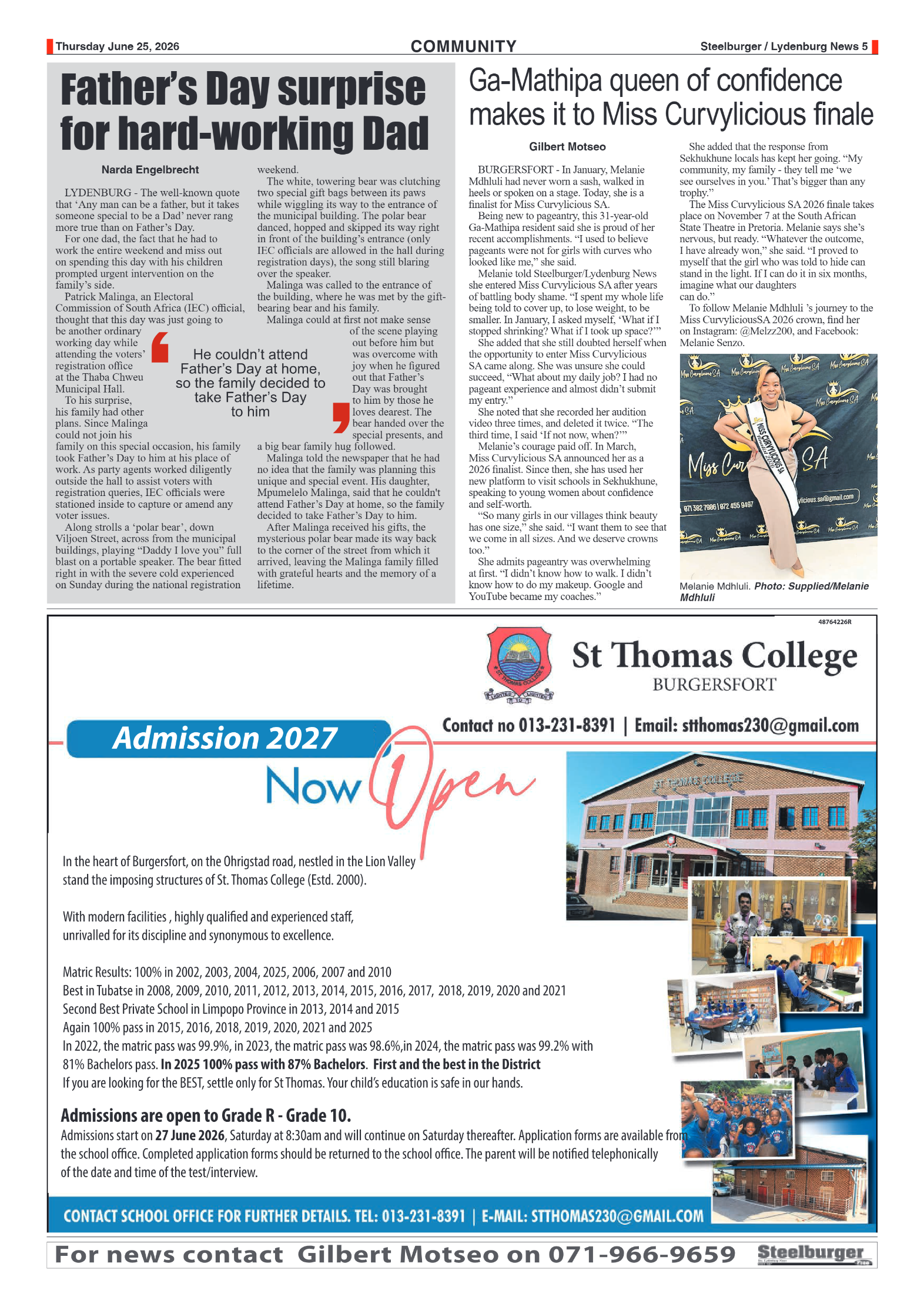 Steelburger News 25 June 2026 page 5