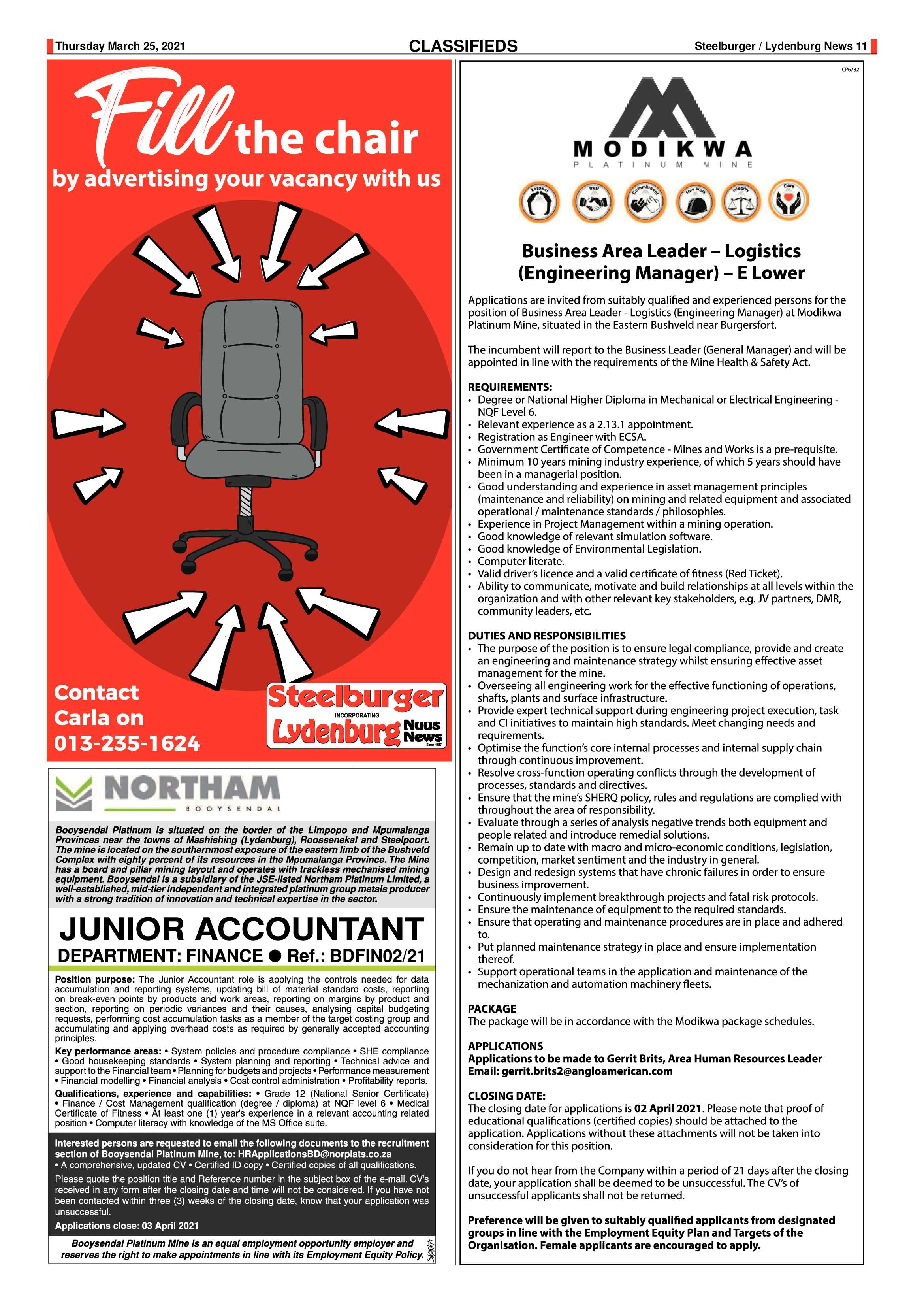 Steelburger News 25 March 2021 page 11
