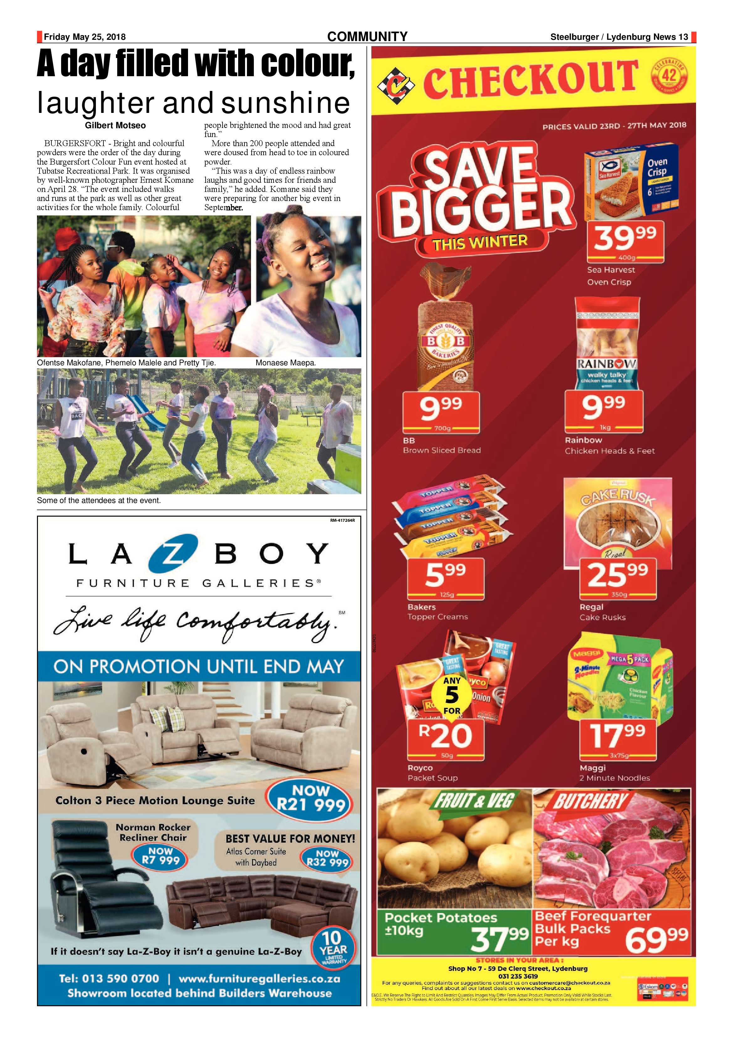Steelburger News 25 May 2018 page 13