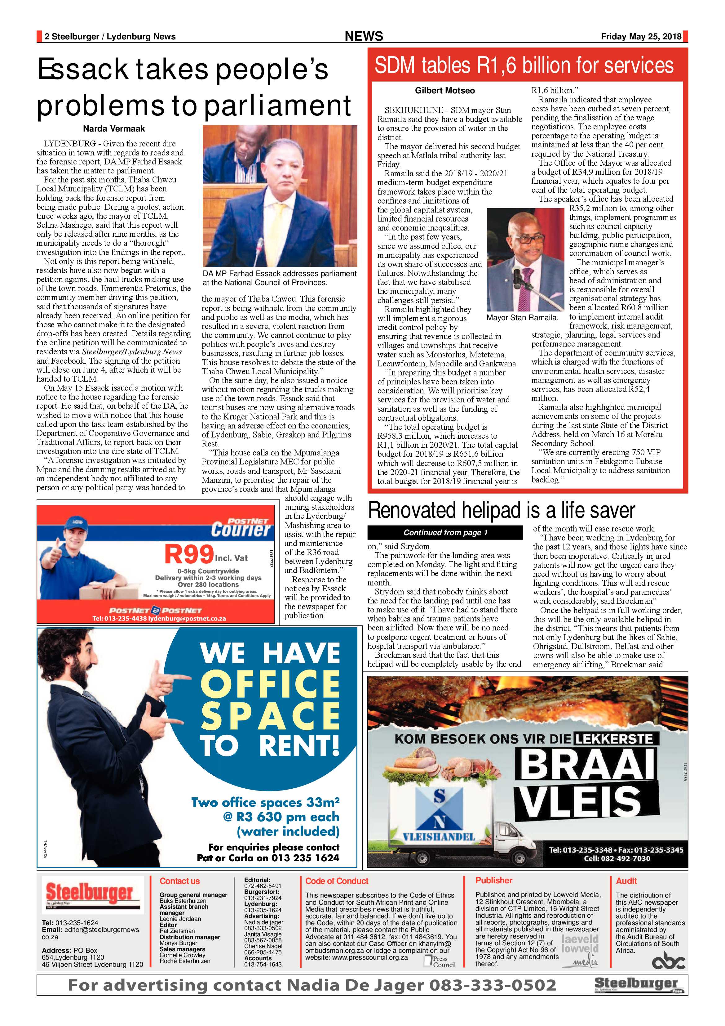 Steelburger News 25 May 2018 page 2