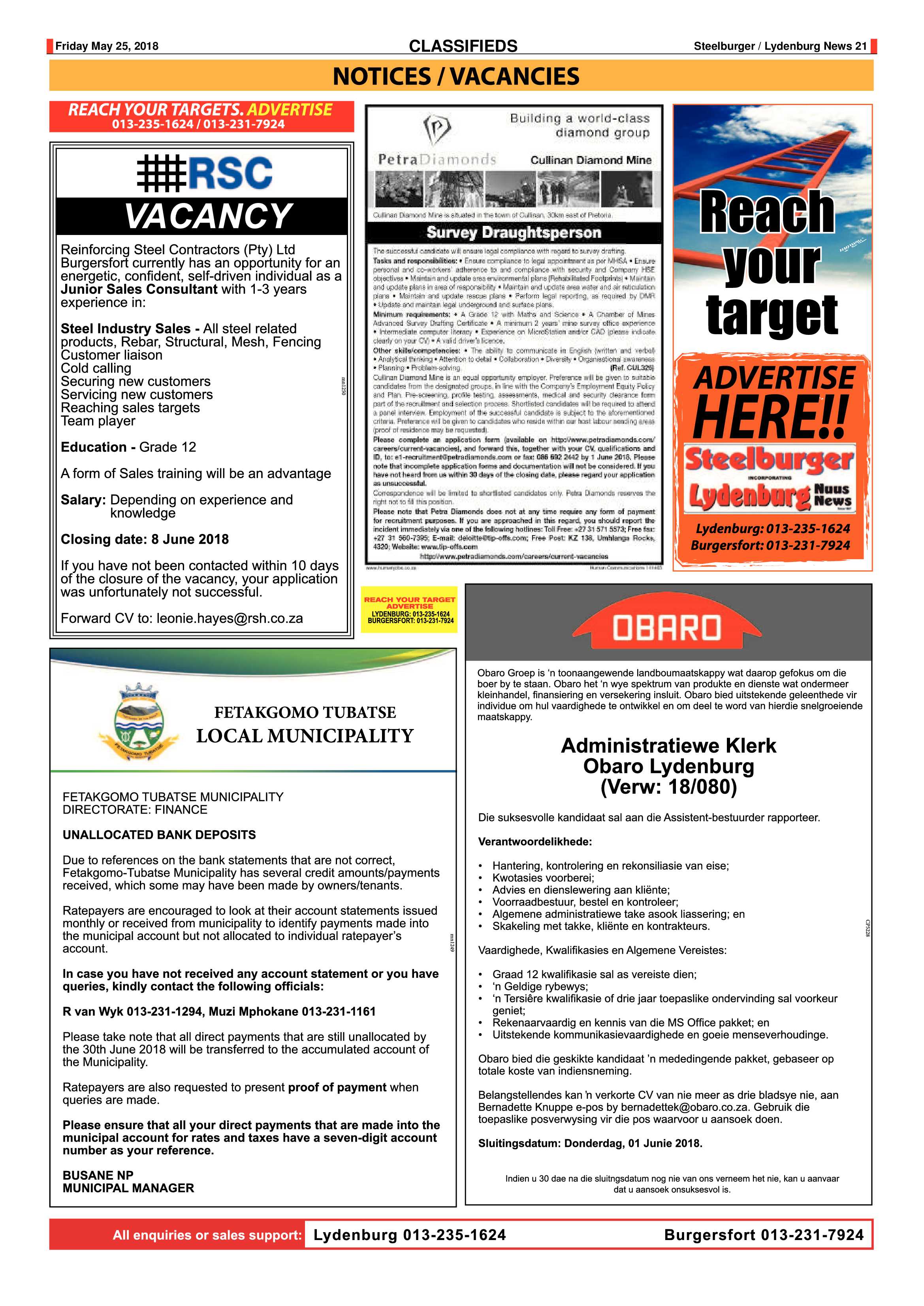 Steelburger News 25 May 2018 page 21