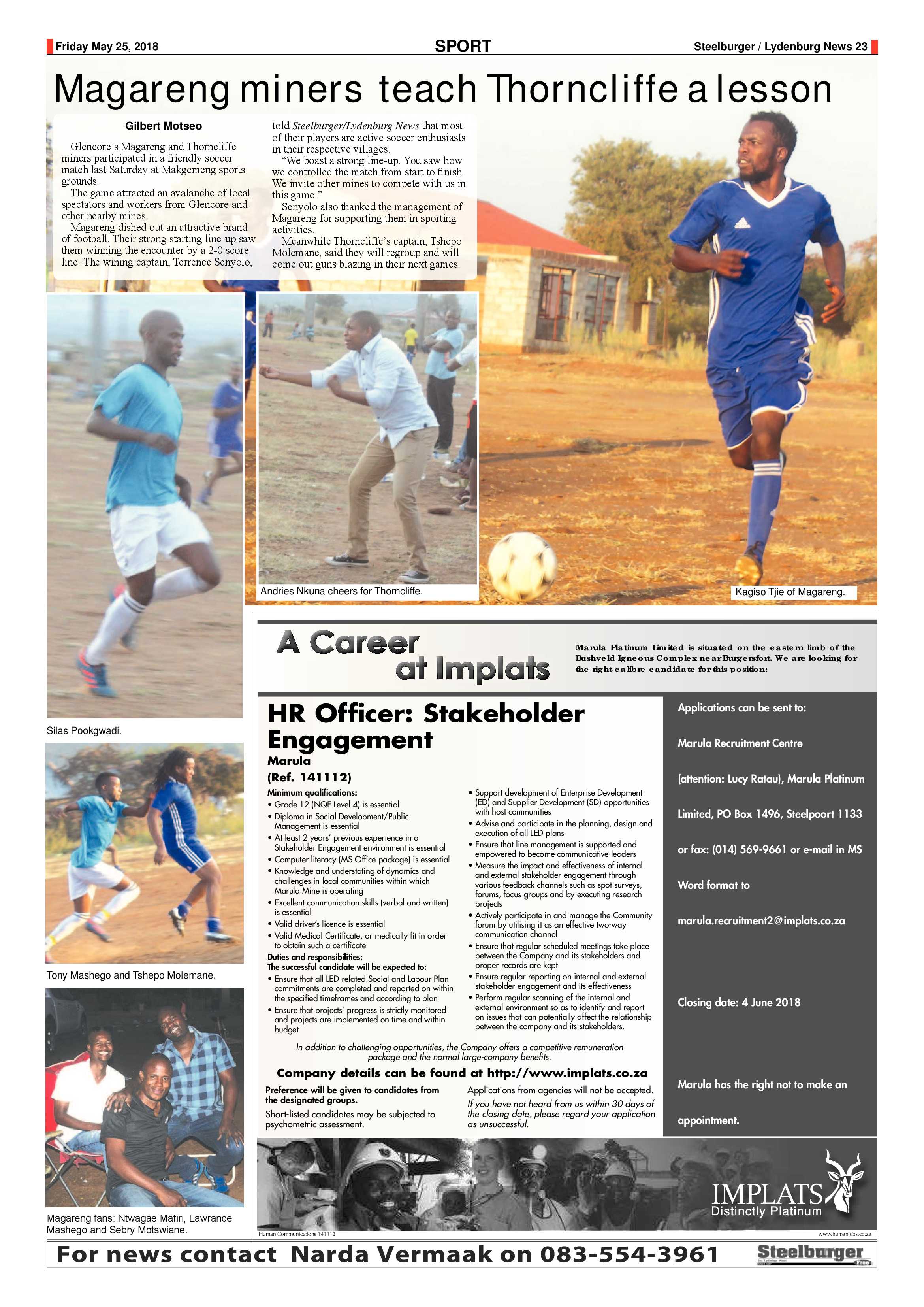 Steelburger News 25 May 2018 page 23