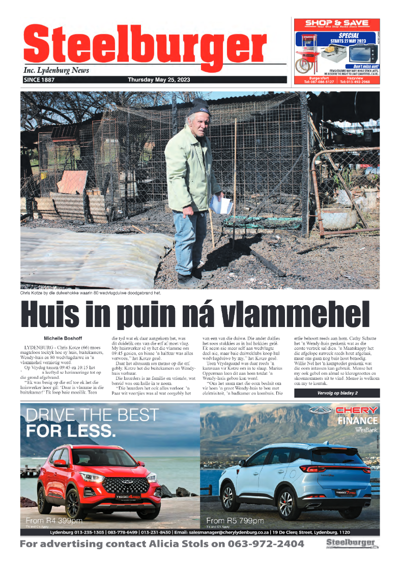 Steelburger News 25 May 2023 page 1