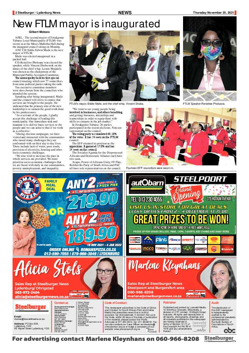 Steelburger News 25 November 2021 page 2