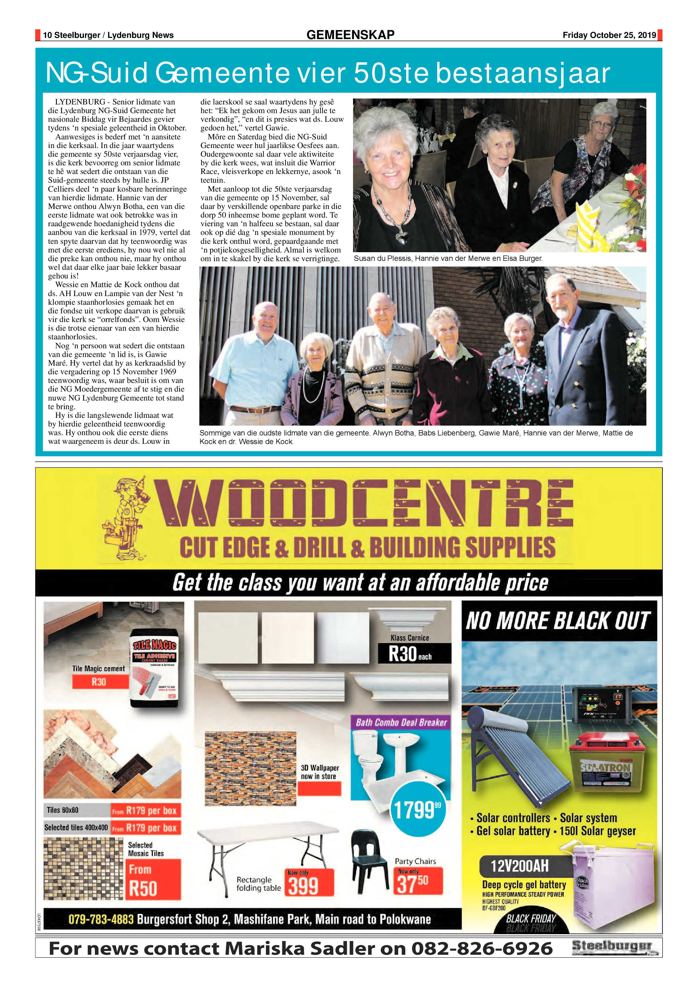 Steelburger News 25 October 2019 page 10