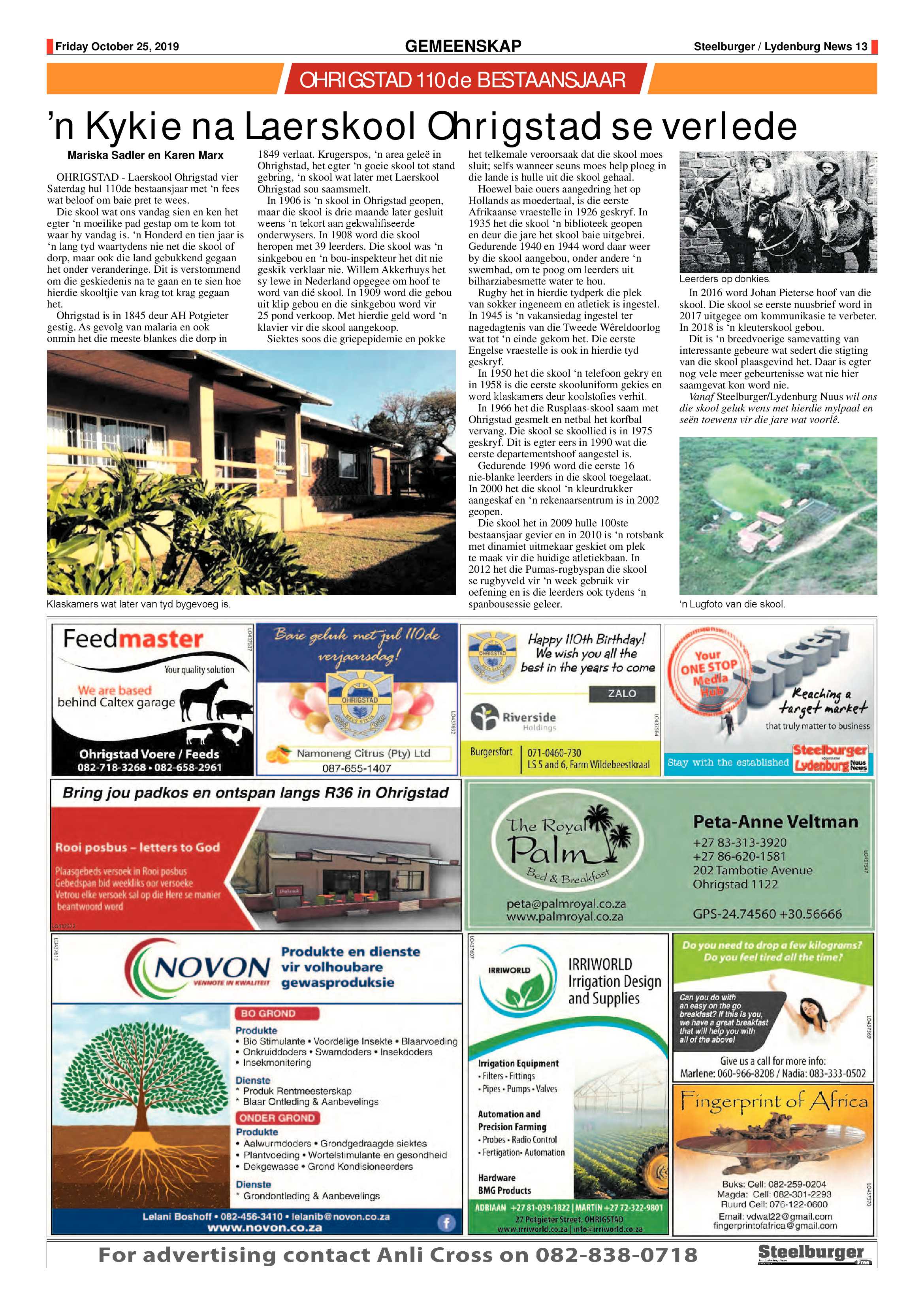 Steelburger News 25 October 2019 page 13