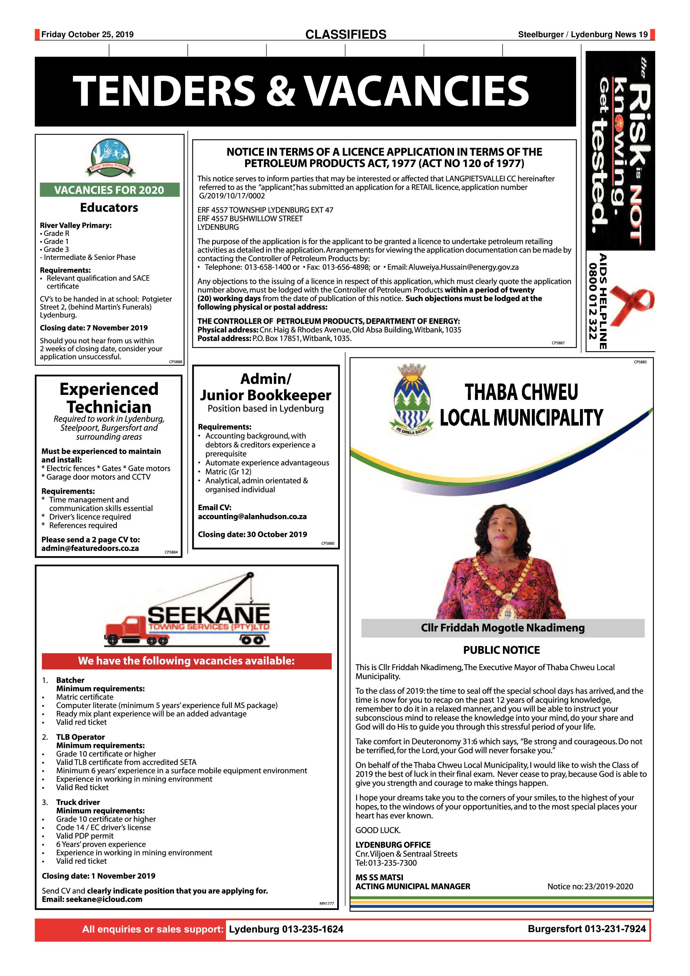 Steelburger News 25 October 2019 page 19