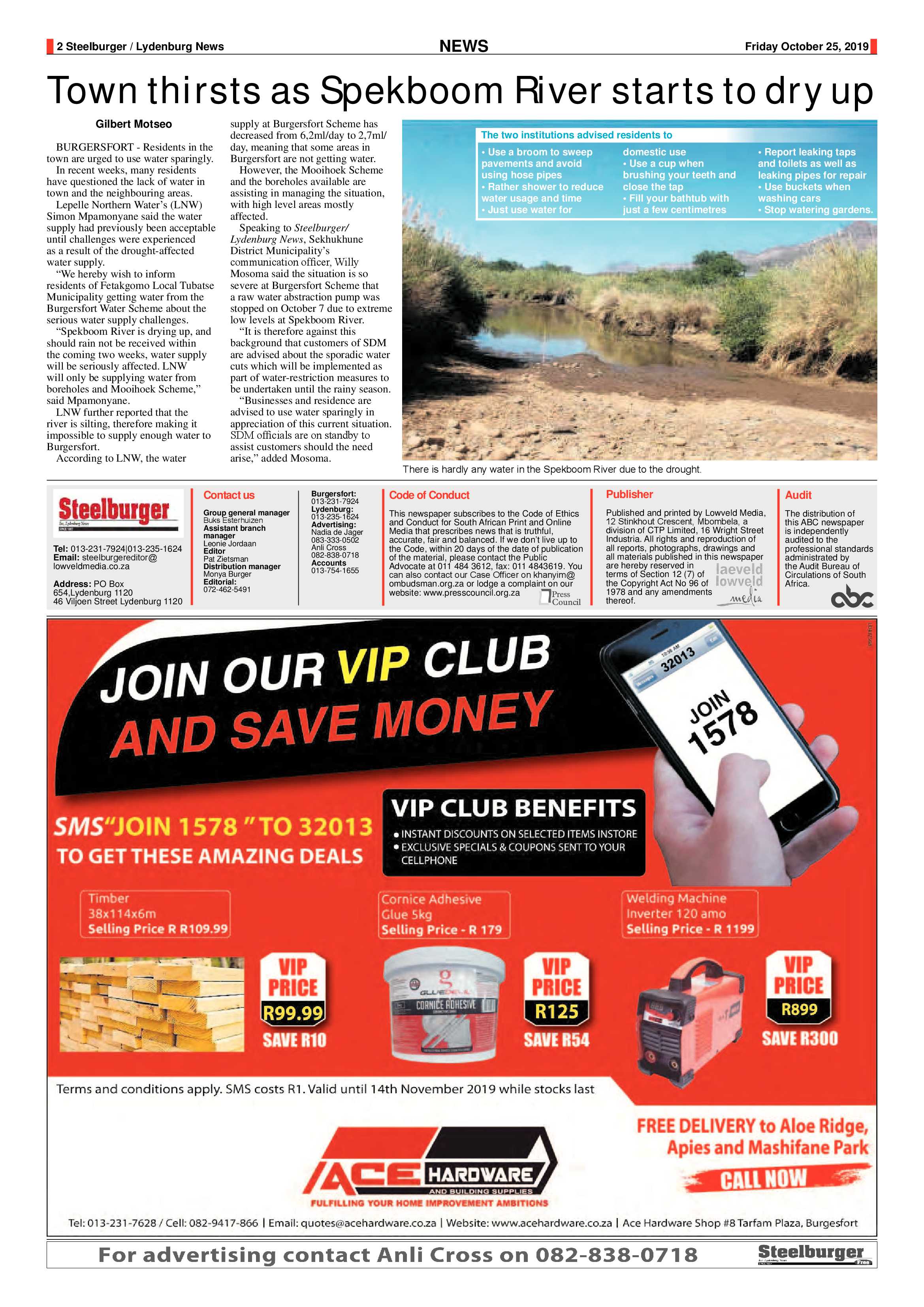 Steelburger News 25 October 2019 page 2