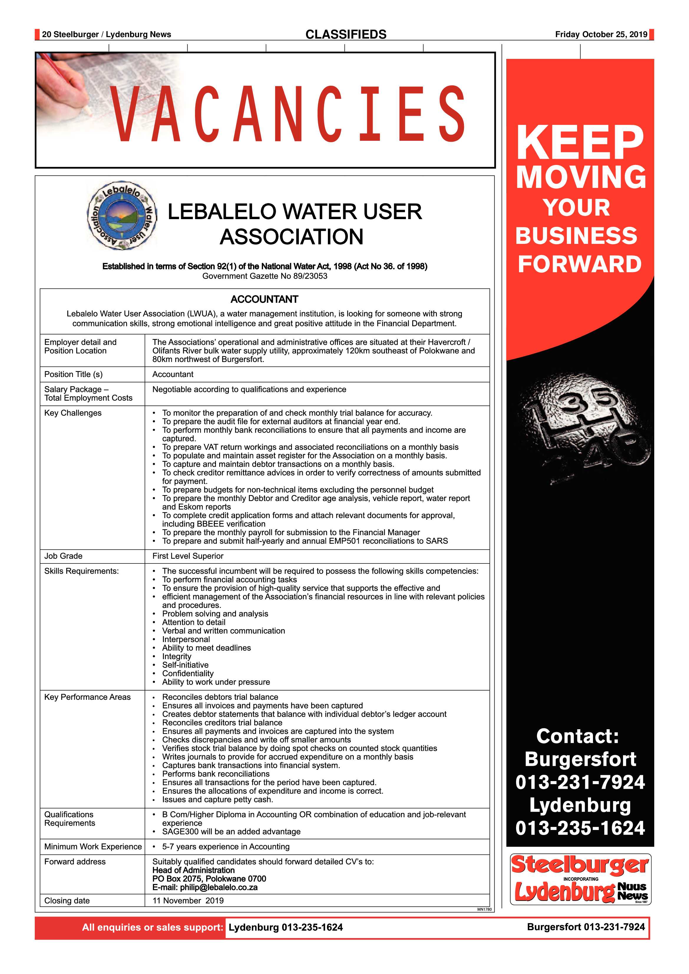Steelburger News 25 October 2019 page 20