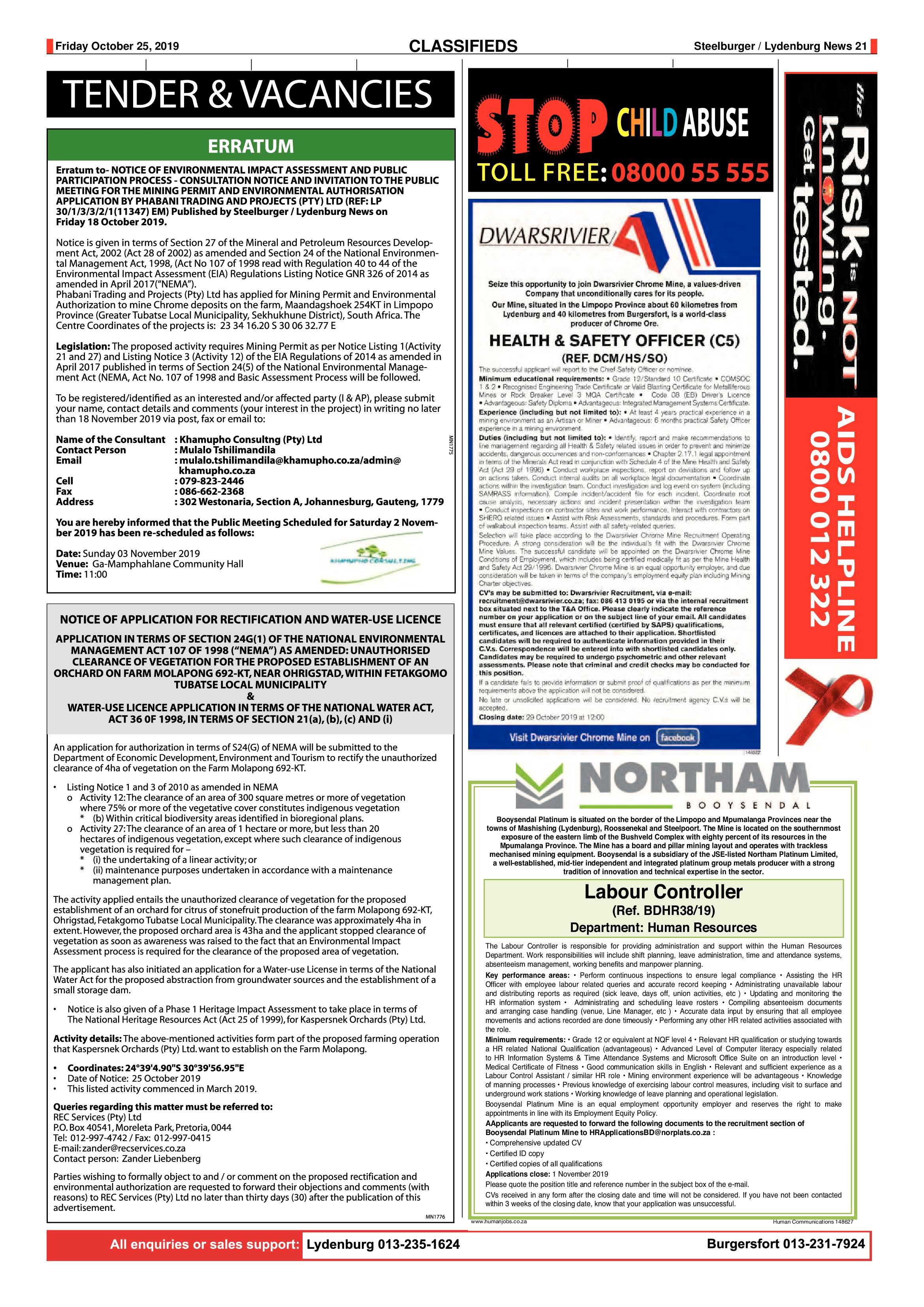Steelburger News 25 October 2019 page 21