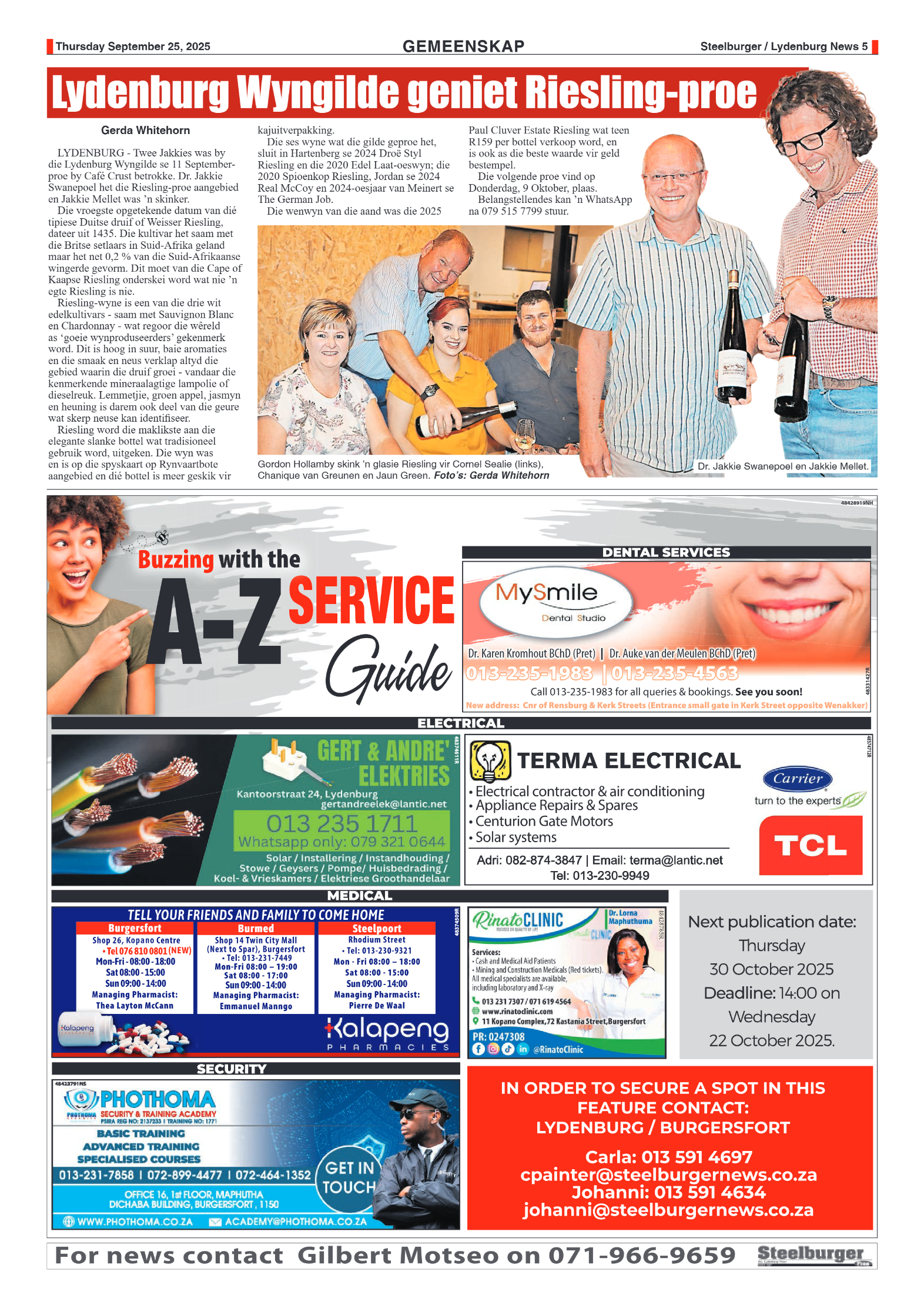 Steelburger News 25 September 2025 page 5