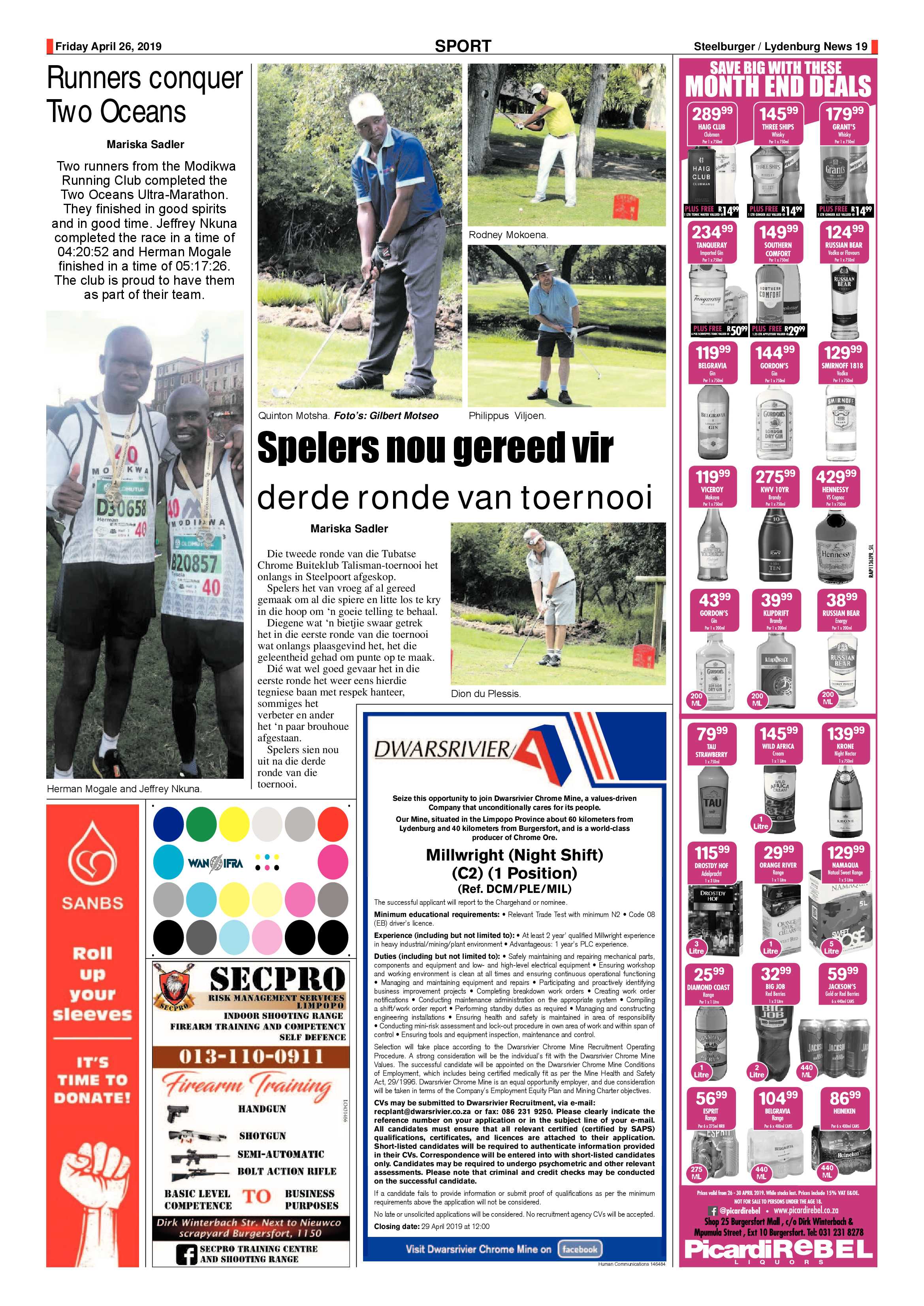 Steelburger News 26 April 2019 page 19