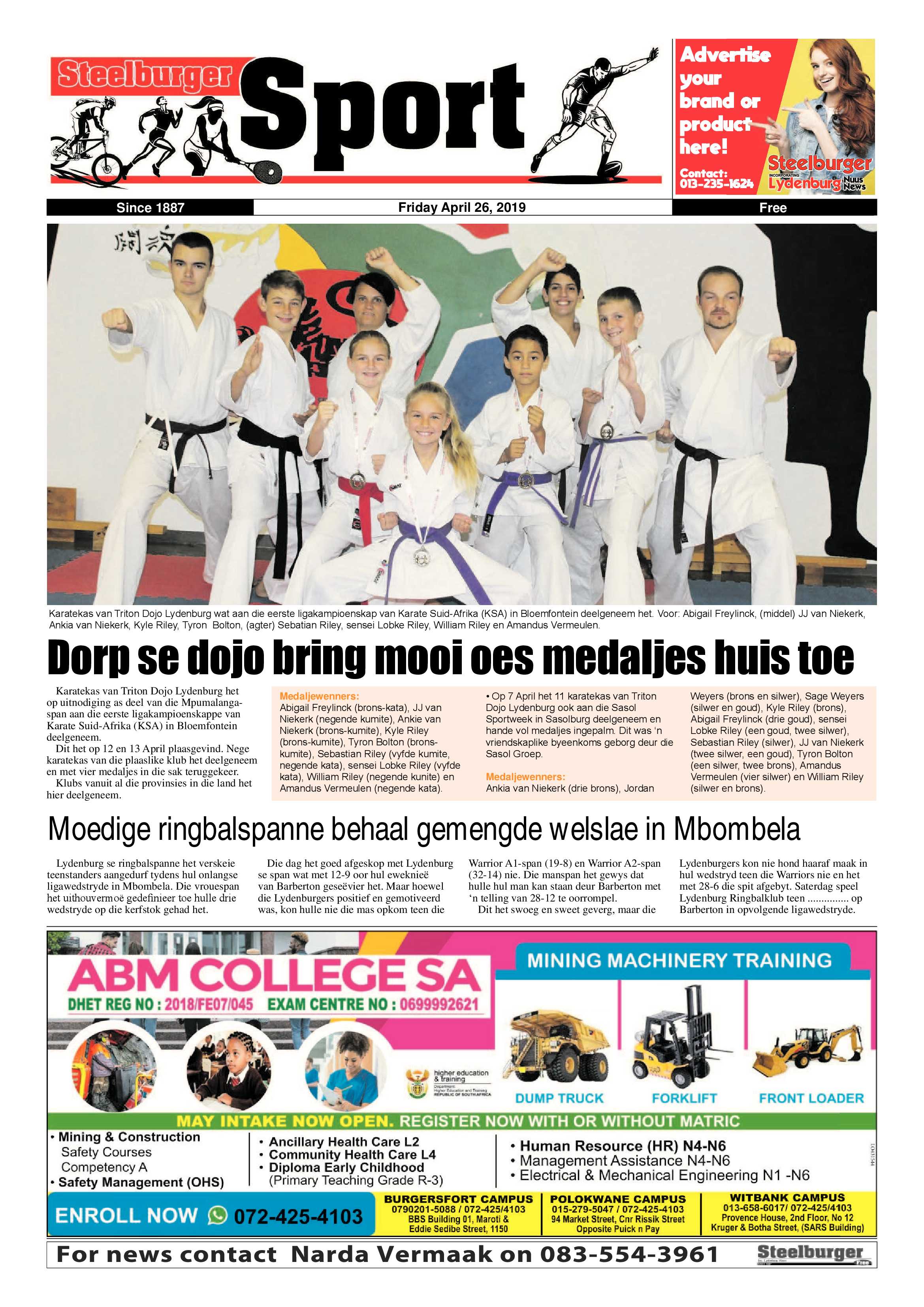 Steelburger News 26 April 2019 page 20