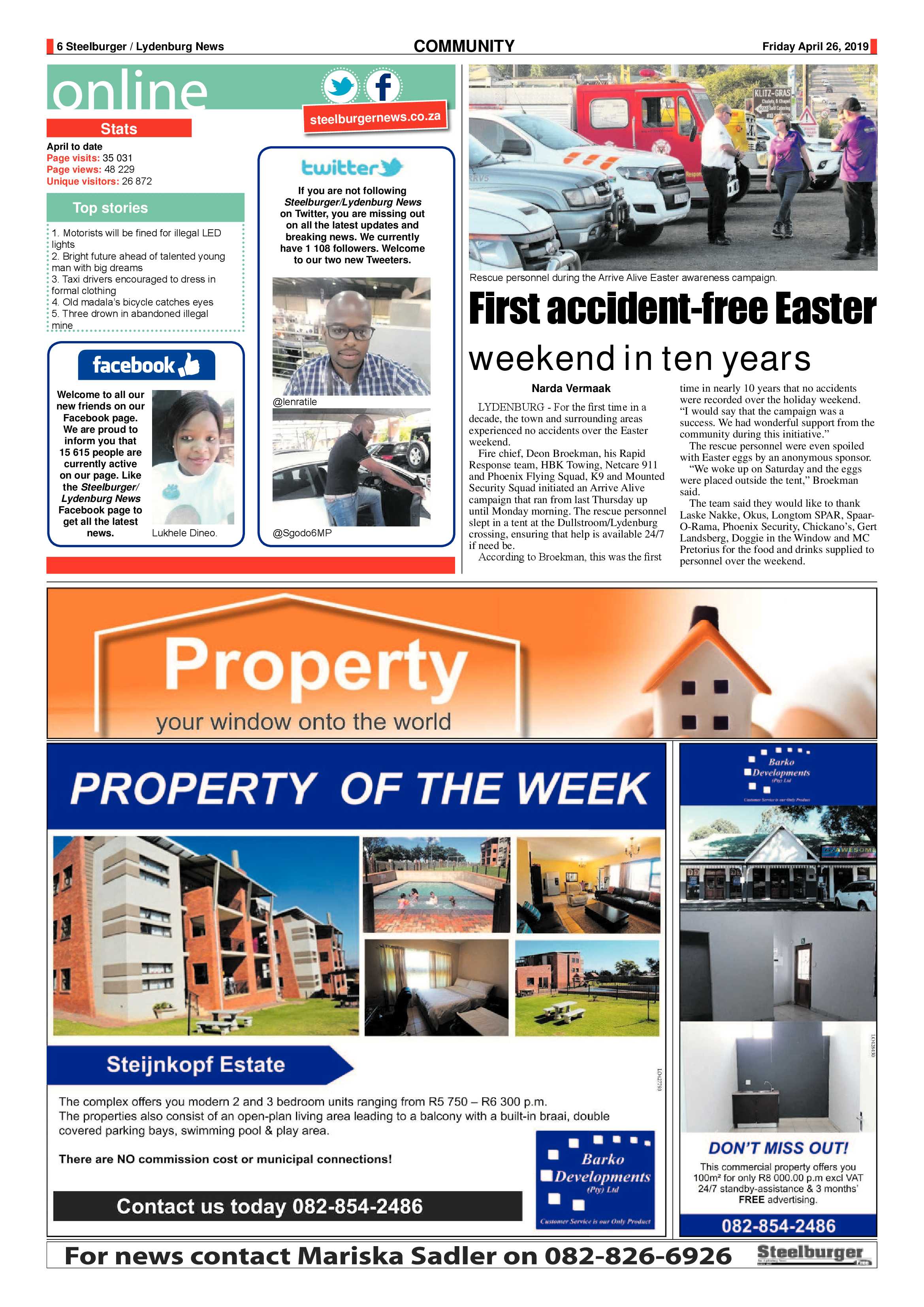 Steelburger News 26 April 2019 page 6