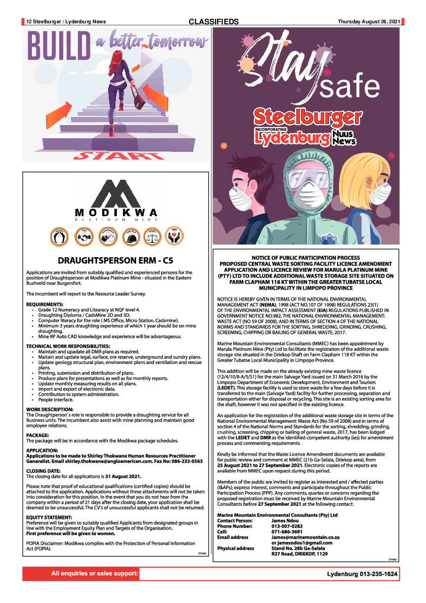 Steelburger News 26 August 2021 page 12
