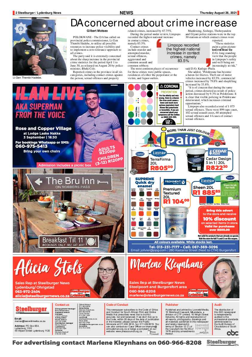 Steelburger News 26 August 2021 page 2