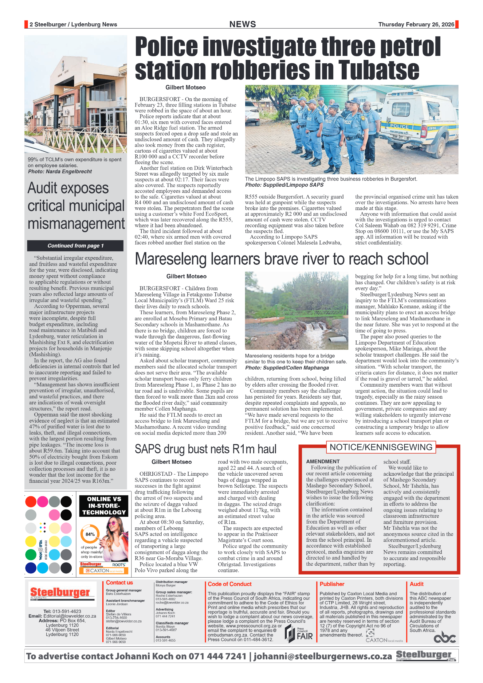 Steelburger News 26 February 2026 page 2