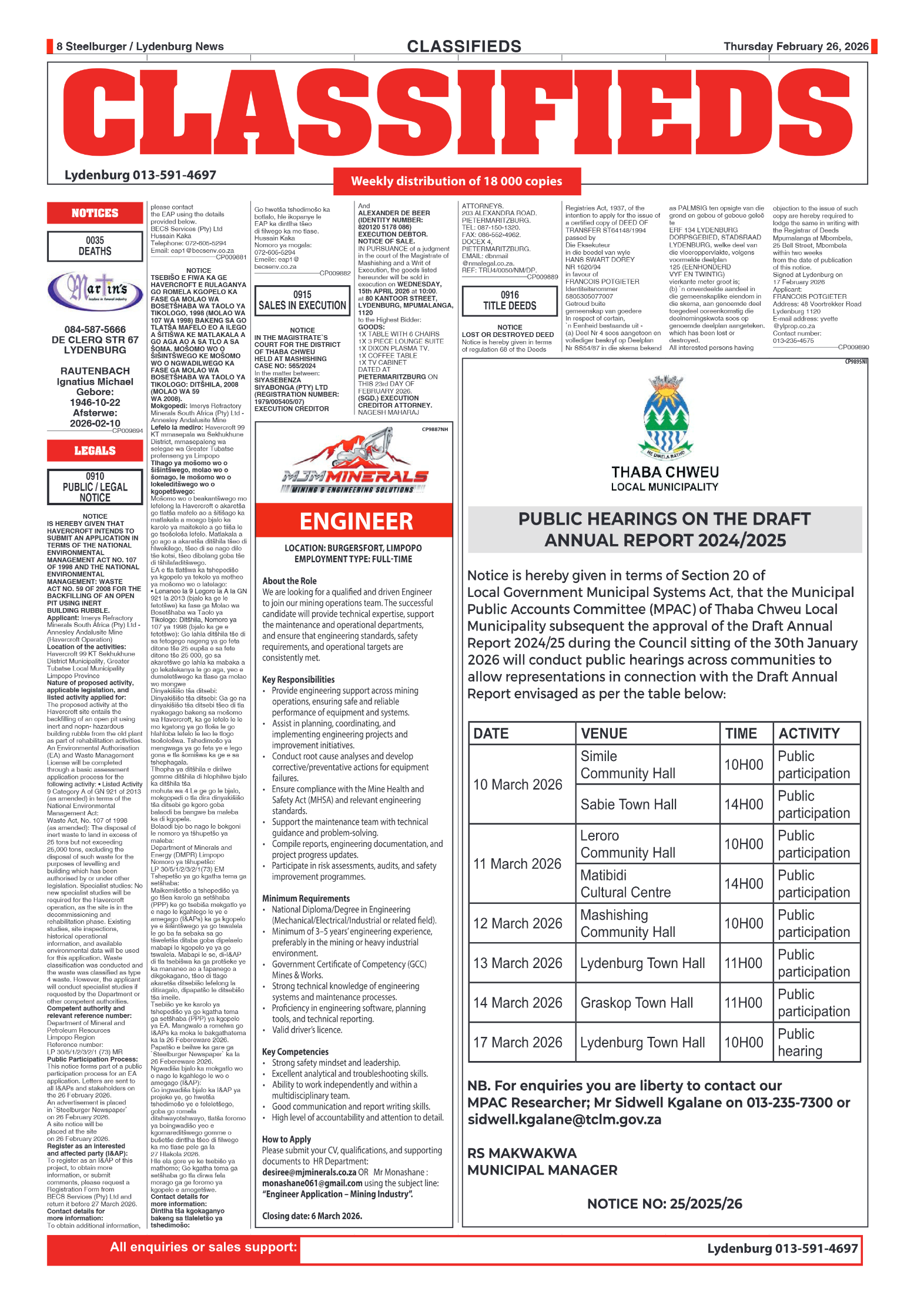 Steelburger News 26 February 2026 page 8