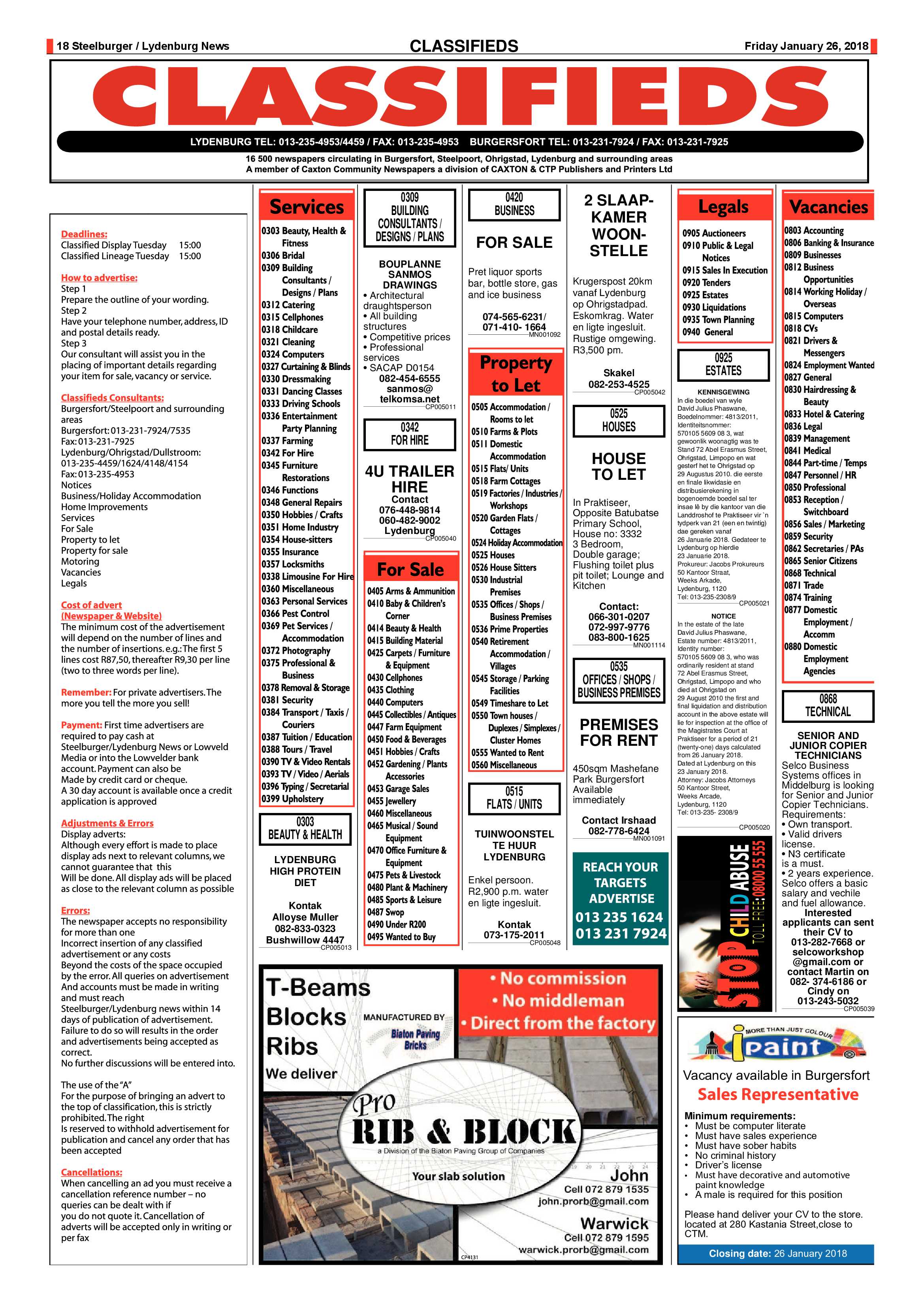 Steelburger News 26 January 2018 page 18