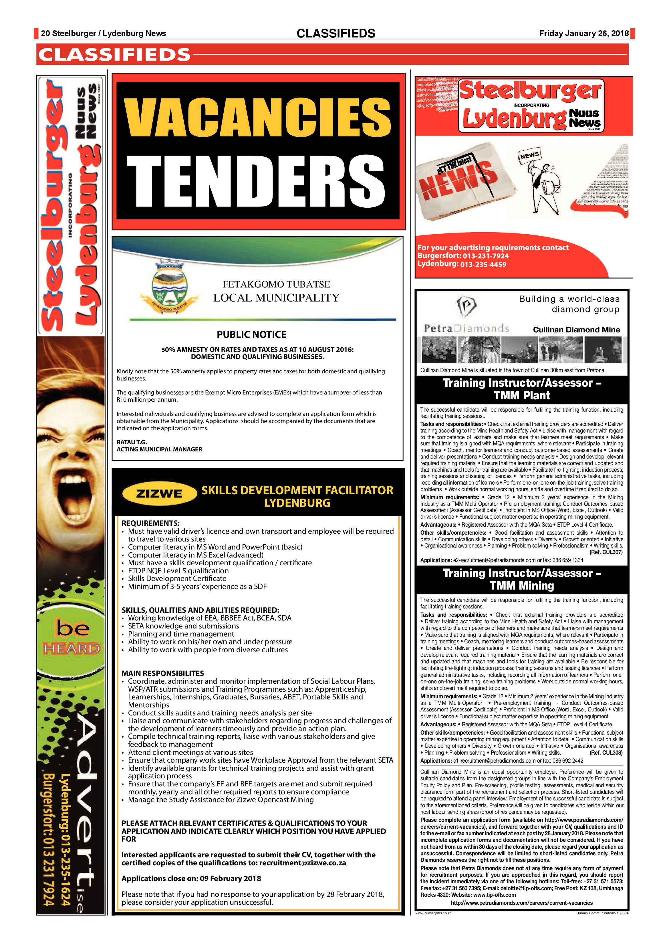 Steelburger News 26 January 2018 page 20