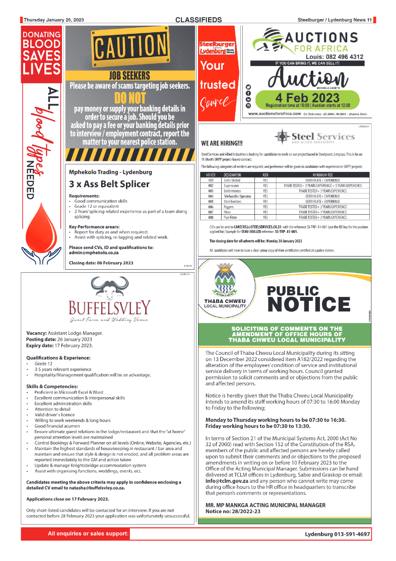 Steelburger News 26 January 2023 page 11