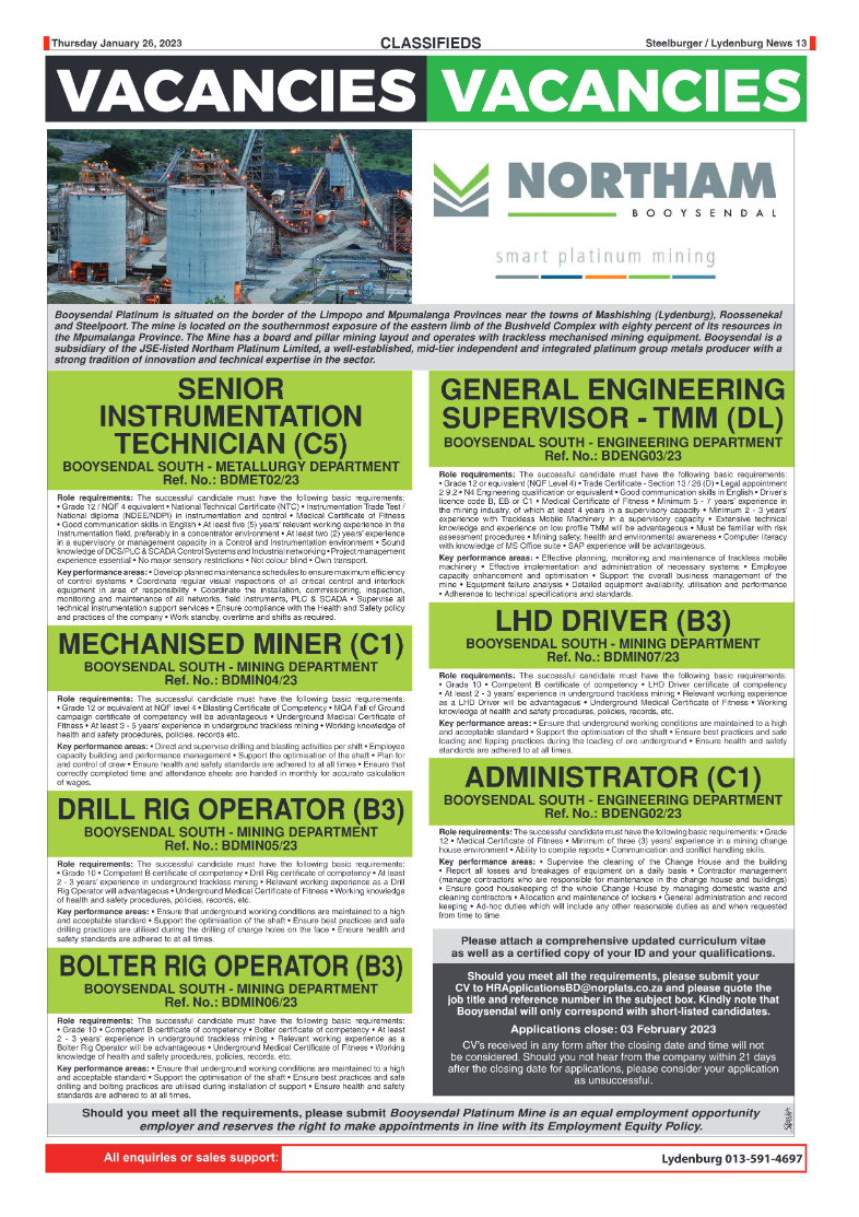 Steelburger News 26 January 2023 page 13