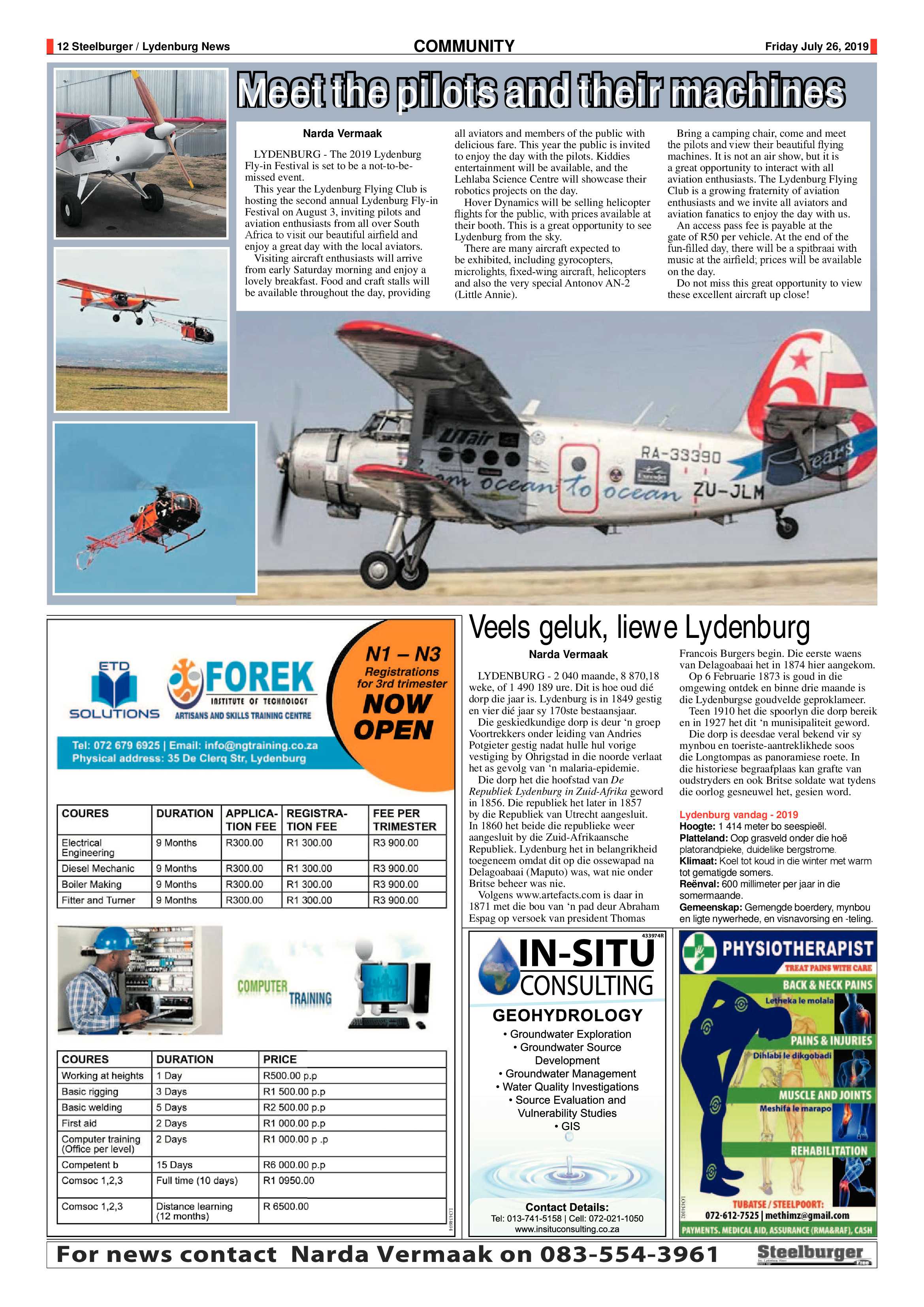 Steelburger News 26 July 2019 page 12