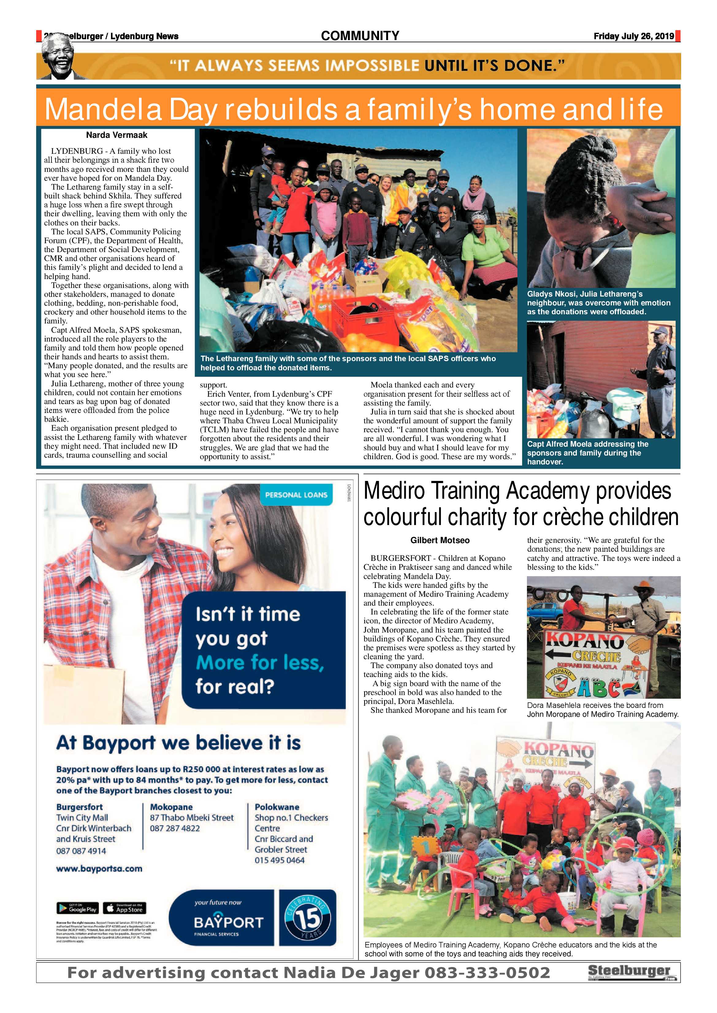 Steelburger News 26 July 2019 page 19