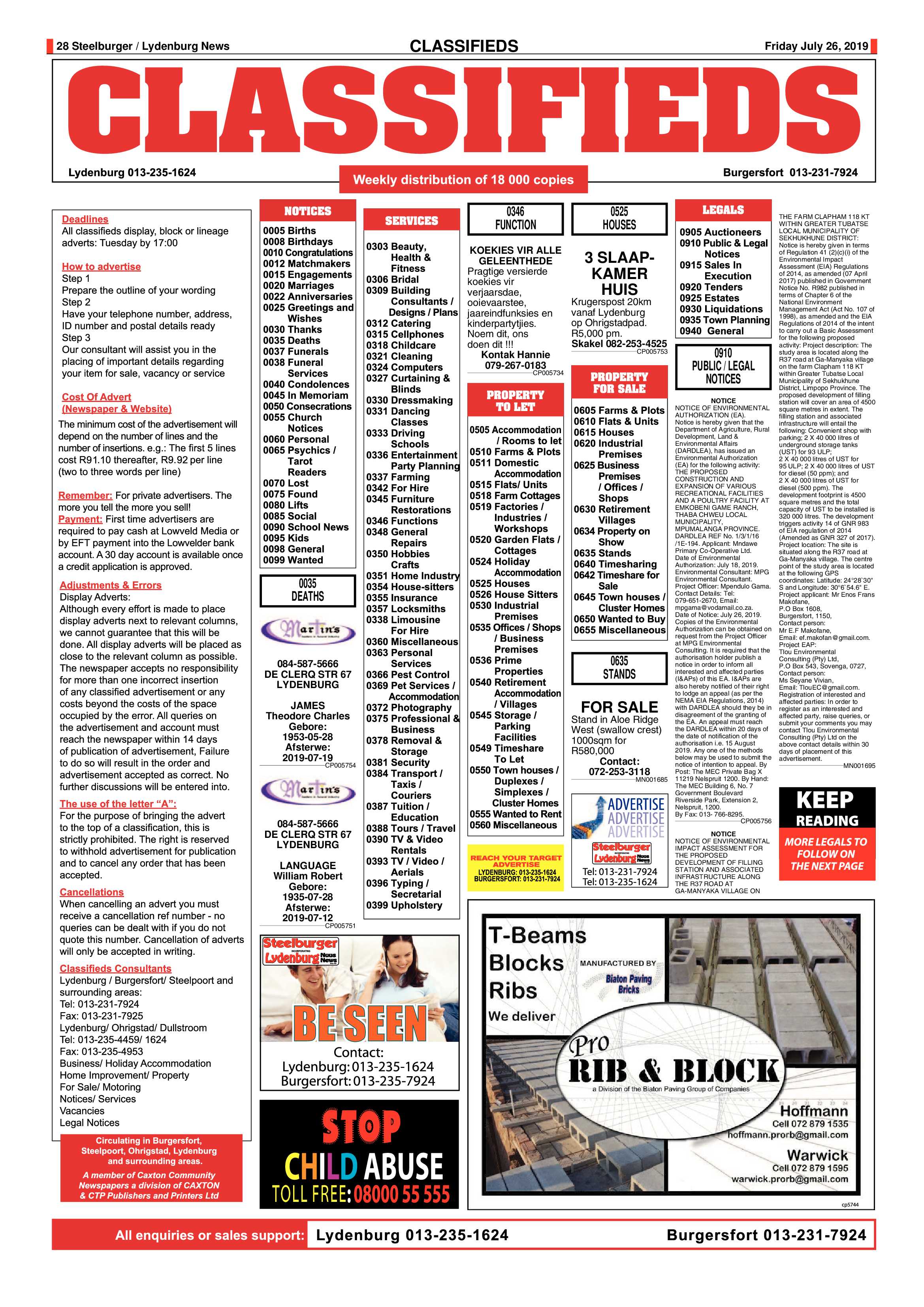 Steelburger News 26 July 2019 page 27