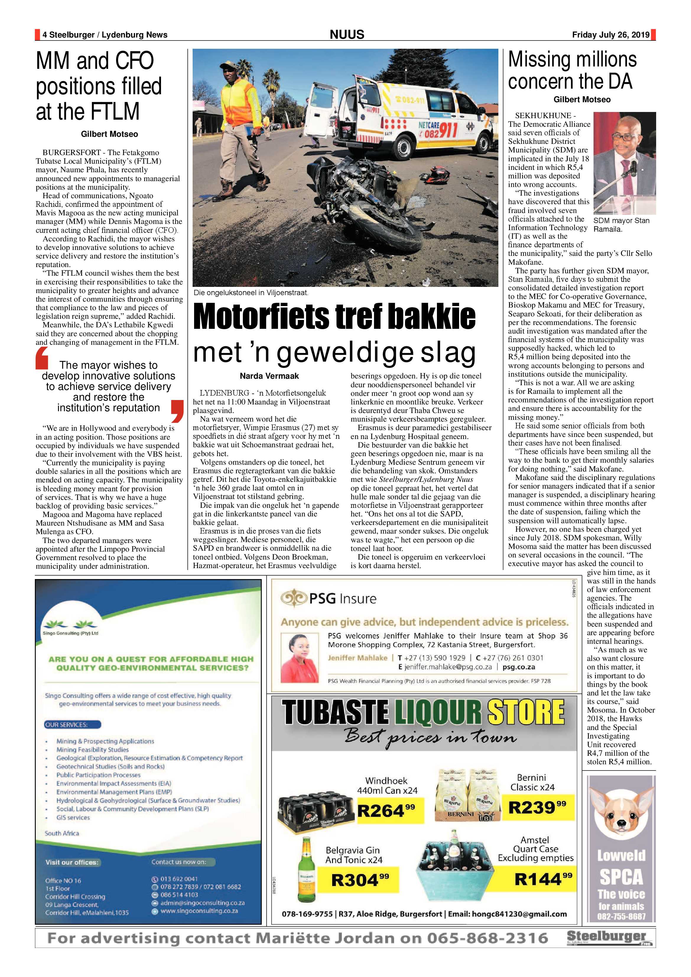 Steelburger News 26 July 2019 page 4
