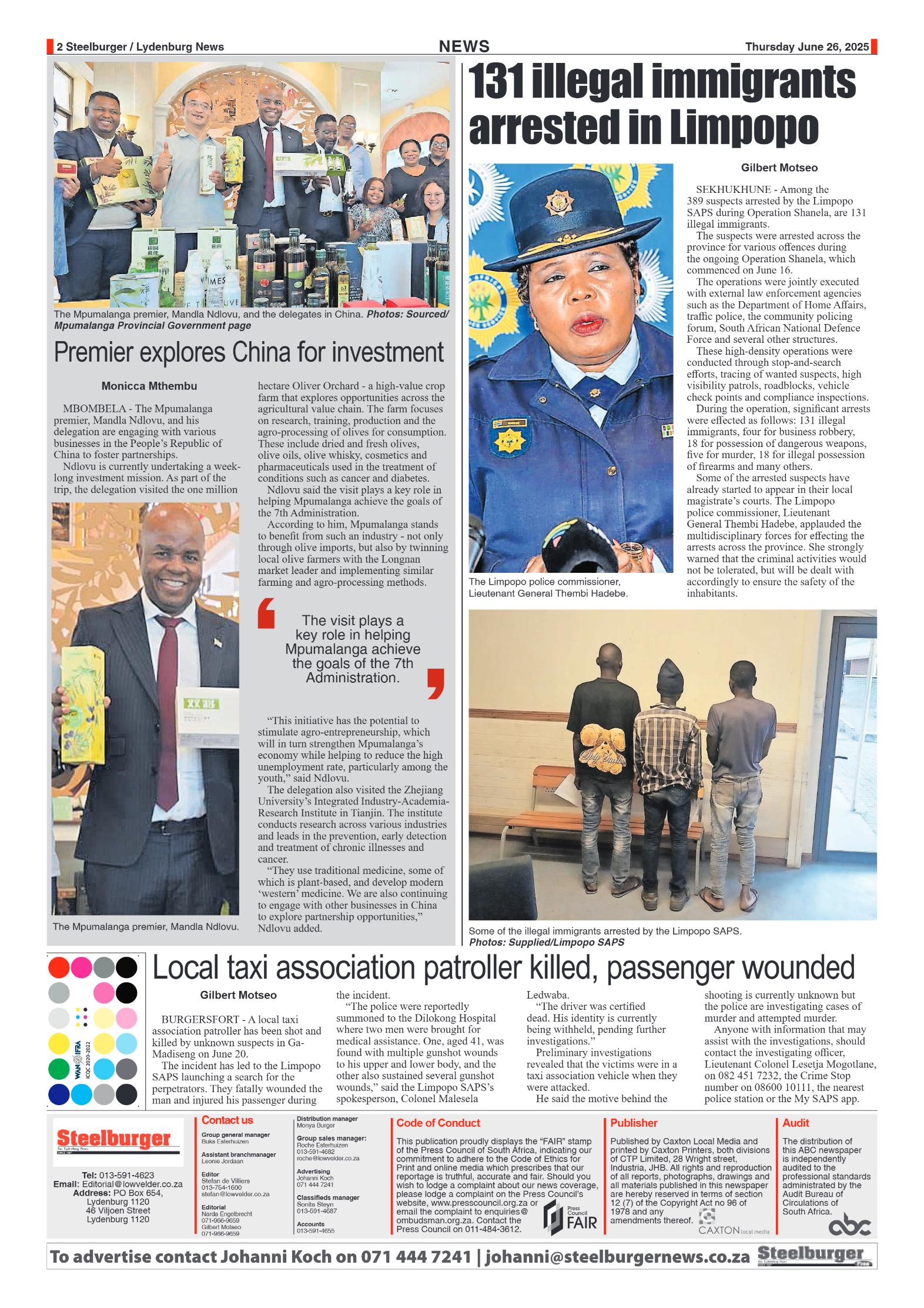 Steelburger News 26 June 2025 page 2