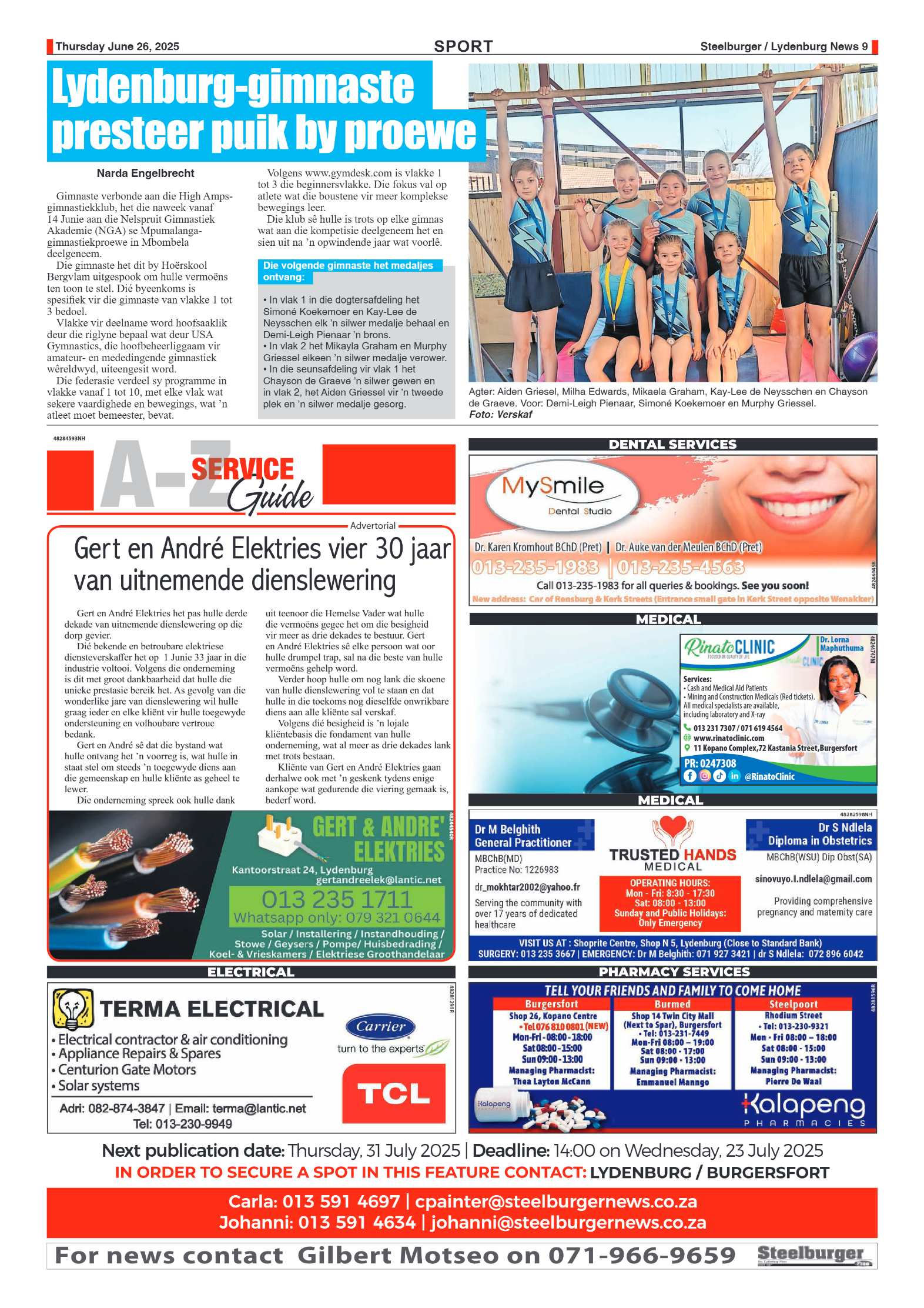 Steelburger News 26 June 2025 page 9