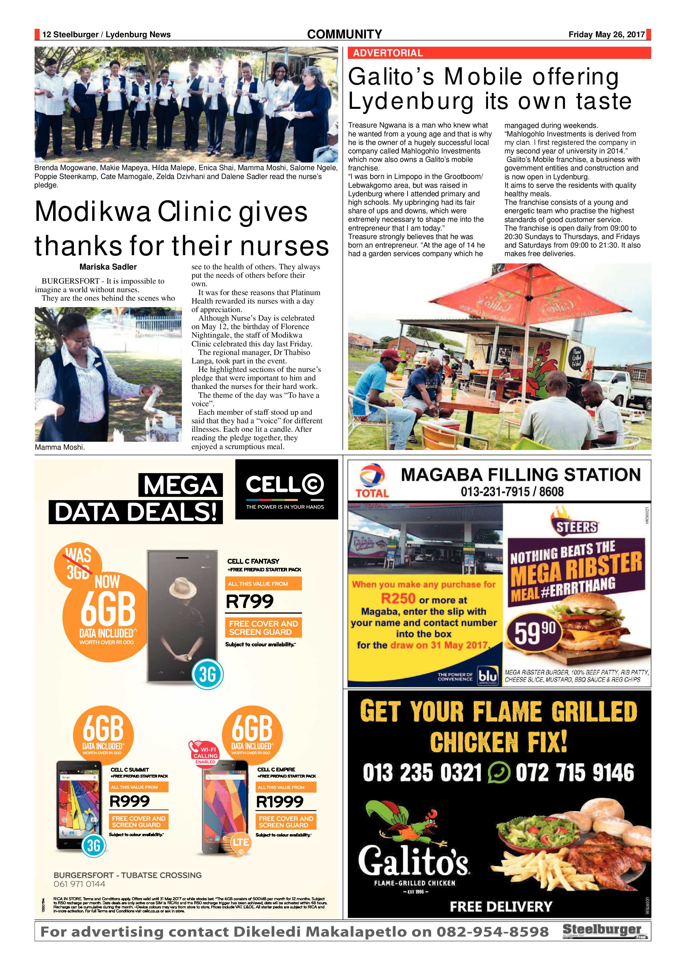 Steelburger News 26 May 2017 page 12