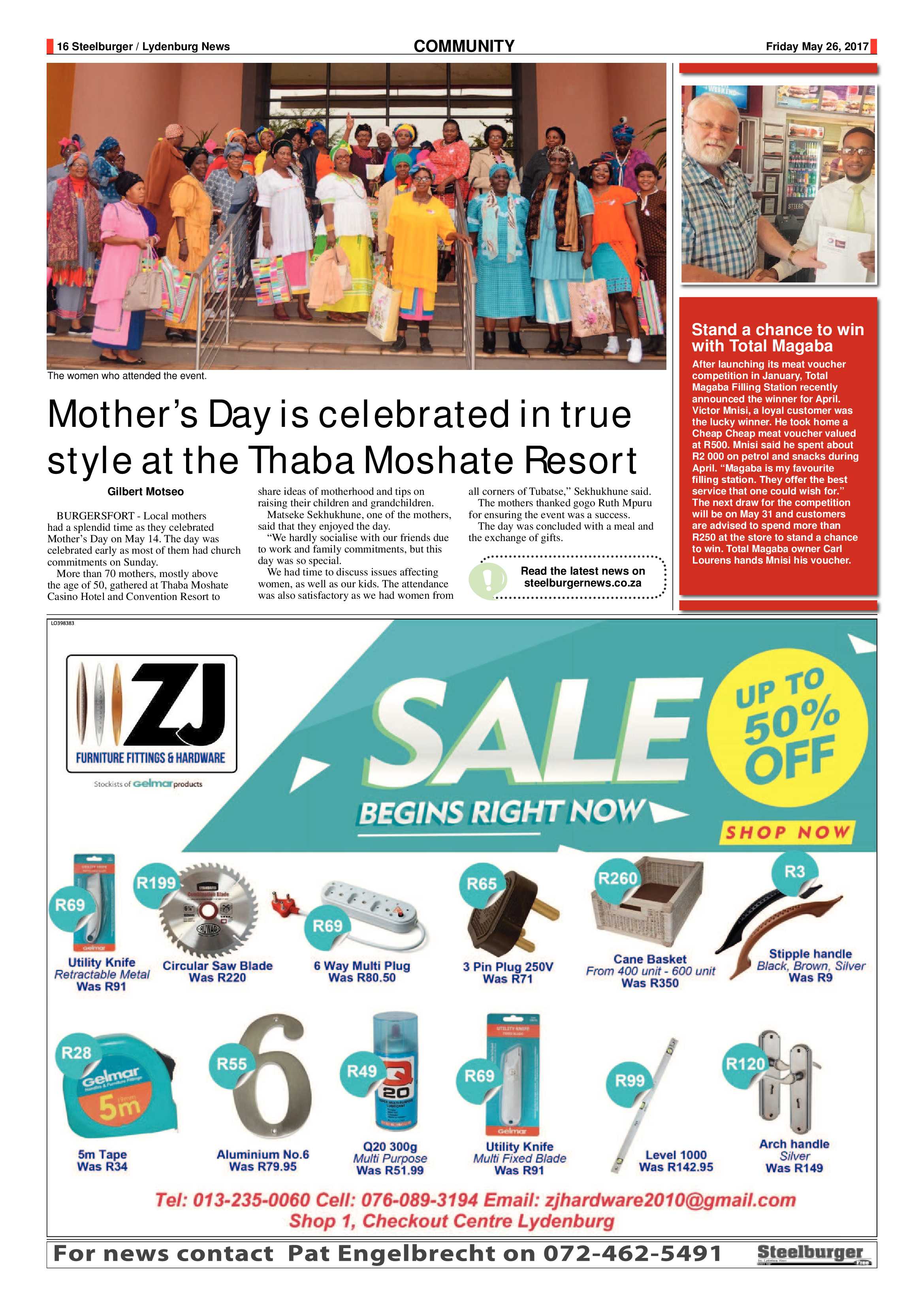 Steelburger News 26 May 2017 page 16