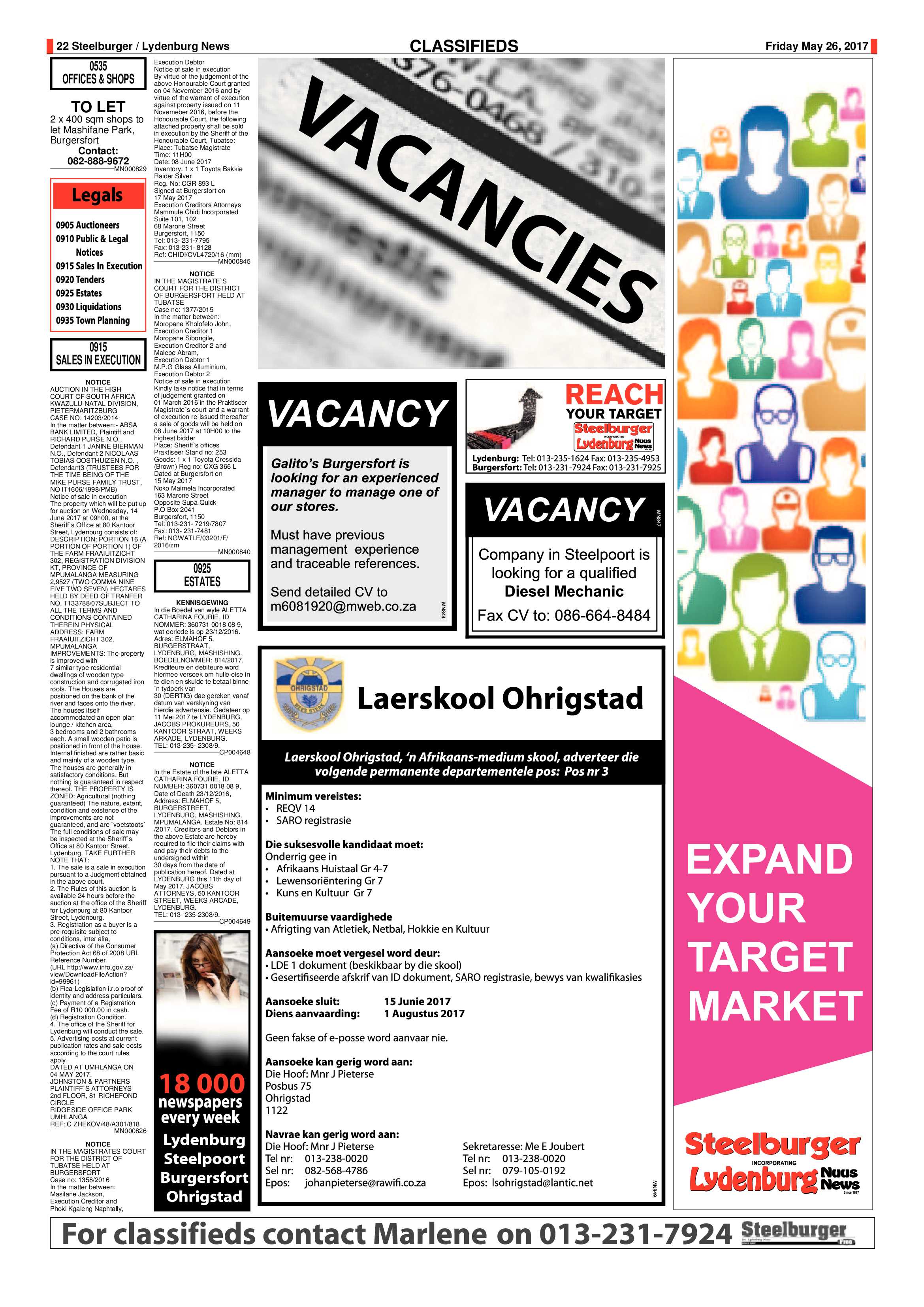Steelburger News 26 May 2017 page 22