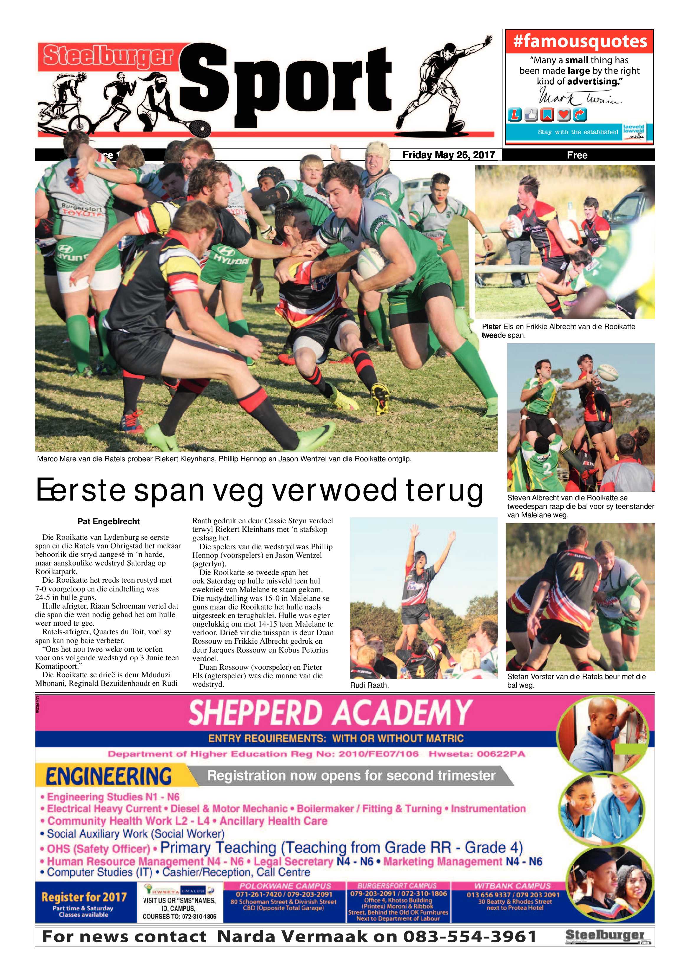 Steelburger News 26 May 2017 page 28