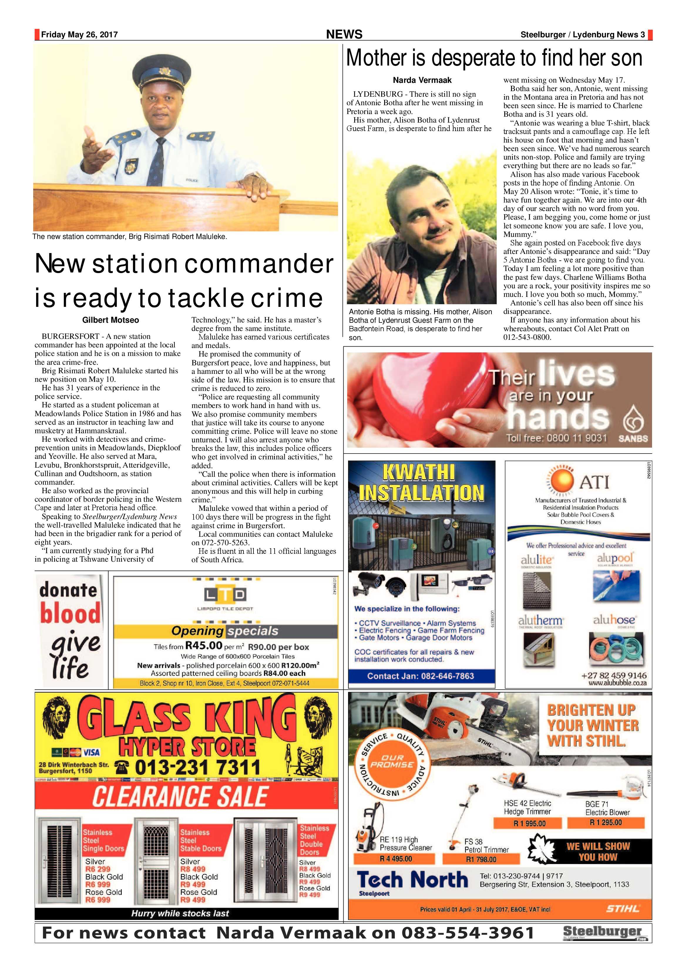 Steelburger News 26 May 2017 page 3