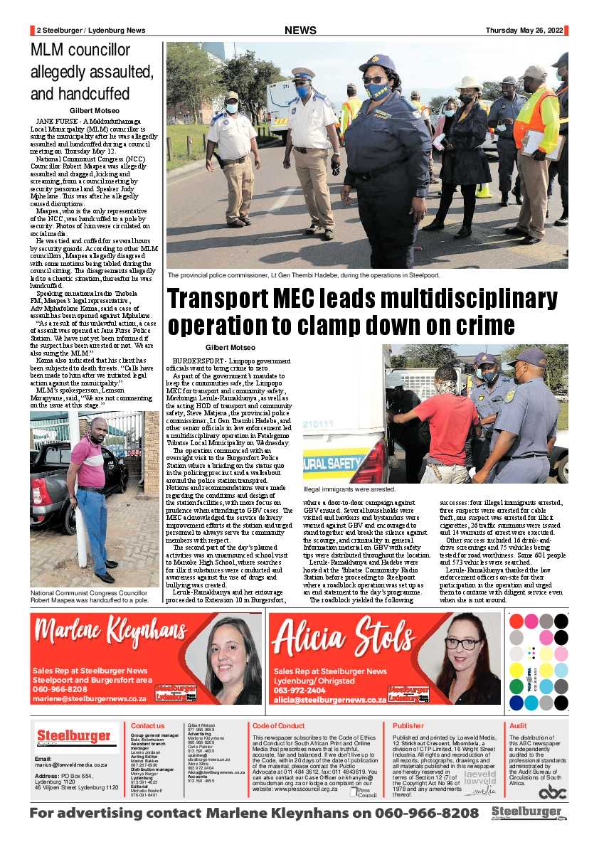 Steelburger News 26 May 2022 page 2